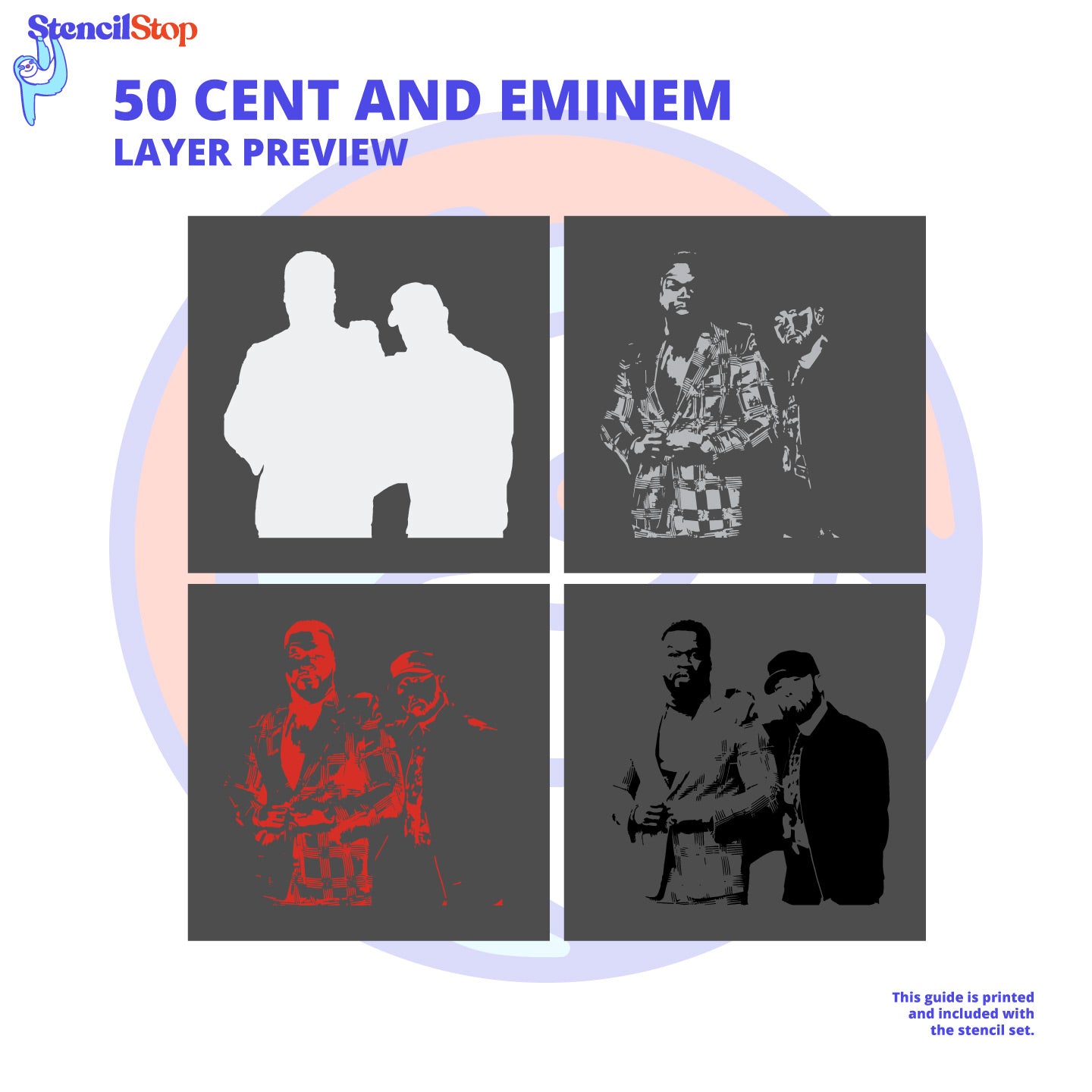 50 Cent and Eminem Layer Stencil Preview