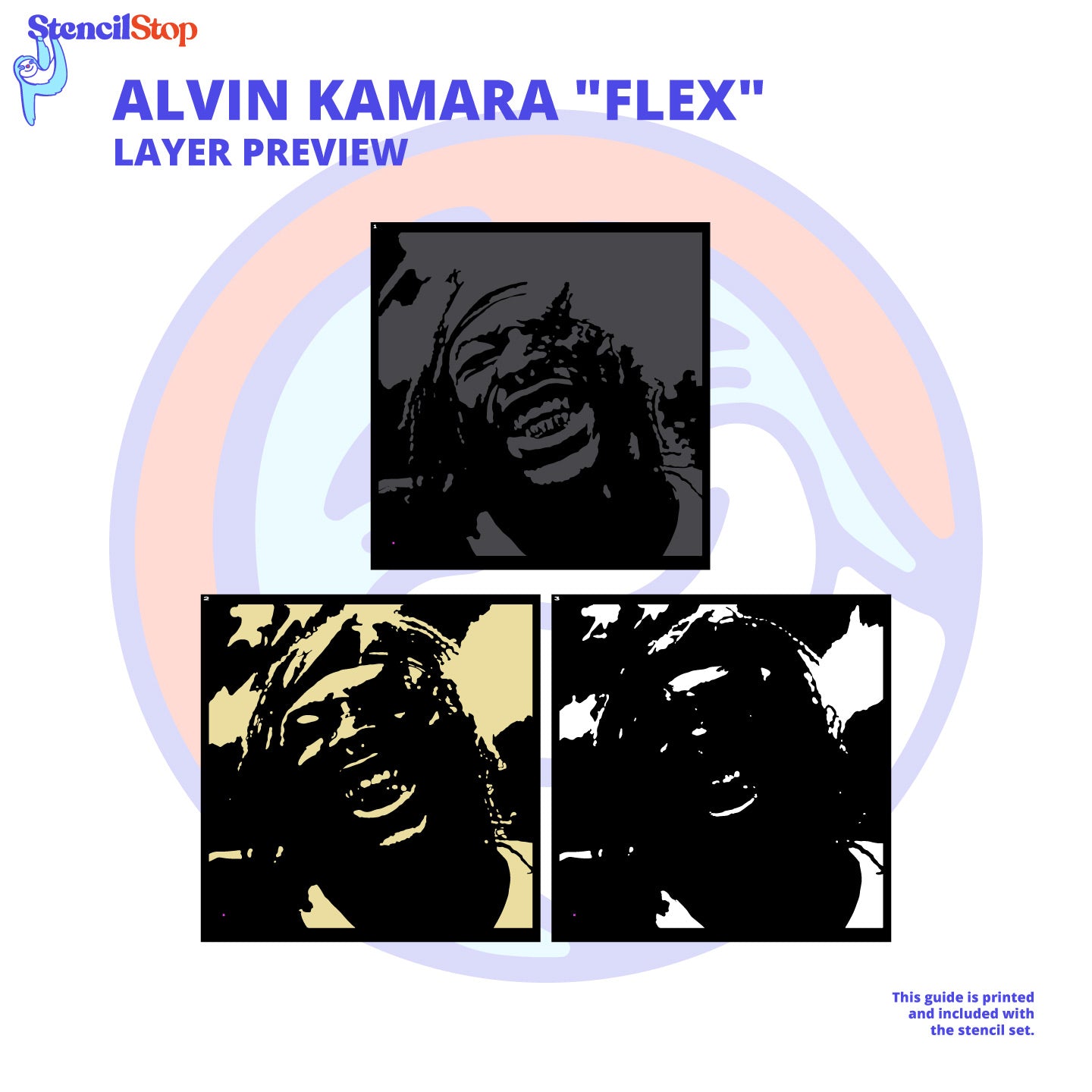 Alvin Kamara Stencil Layer Preview