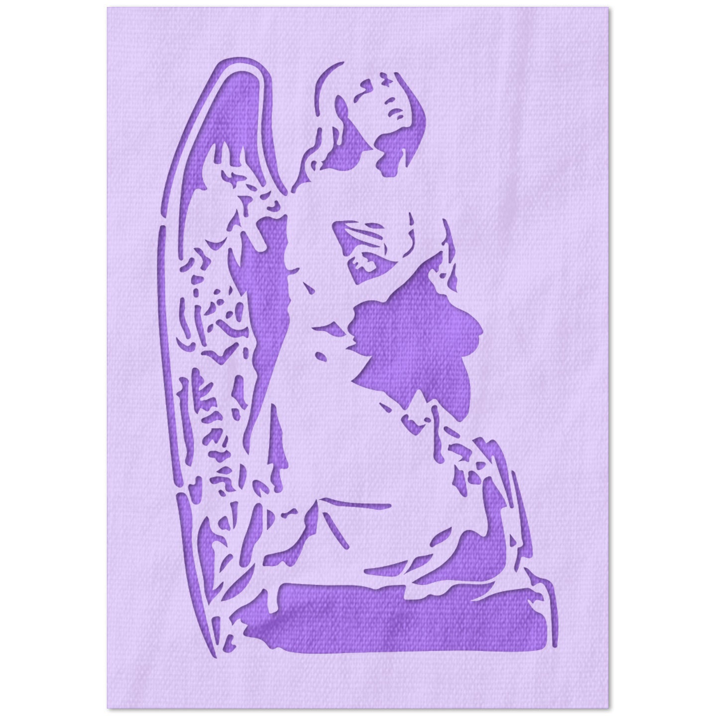 Lonely Angel Stencil