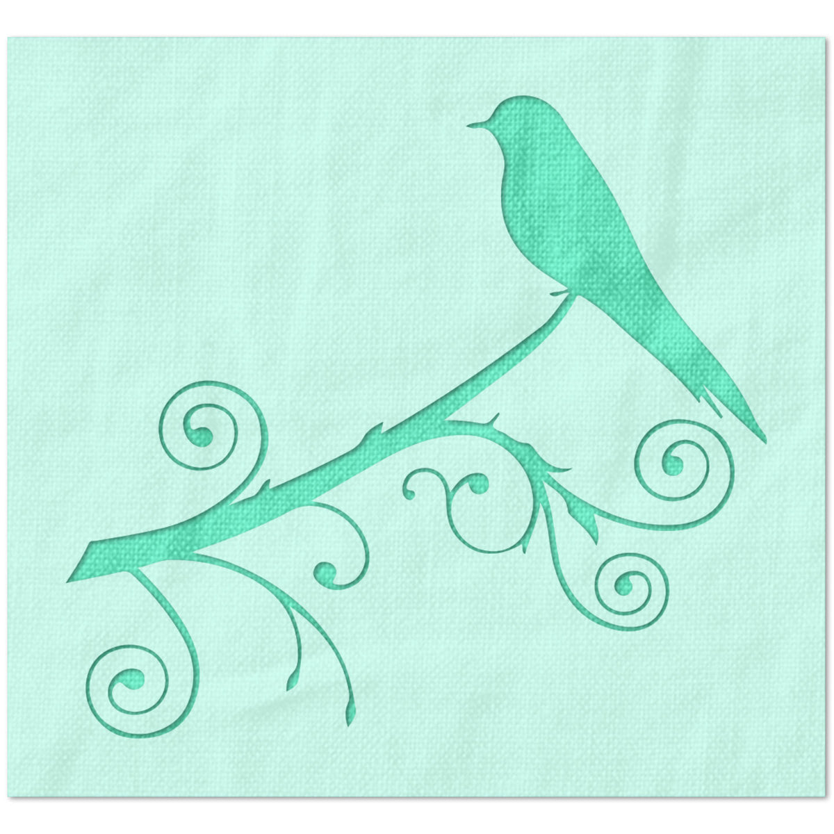 Bird on Branch Stencil