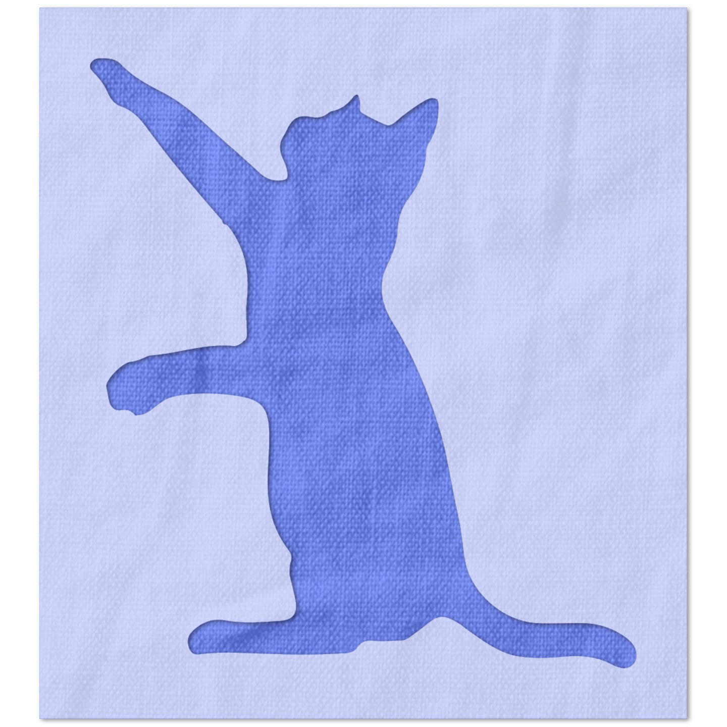 Playful Cat Stencil