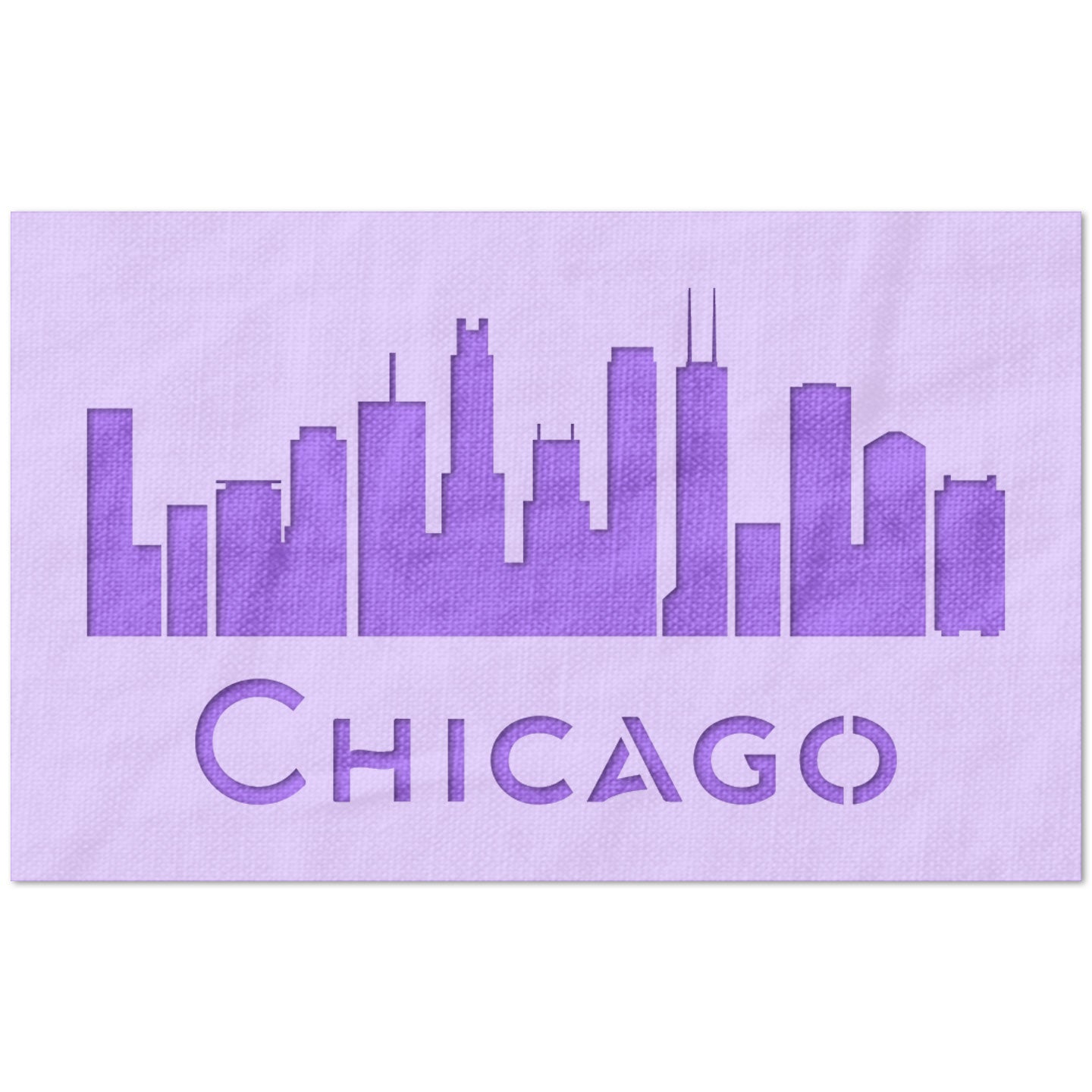 Chicago Skyline Stencil