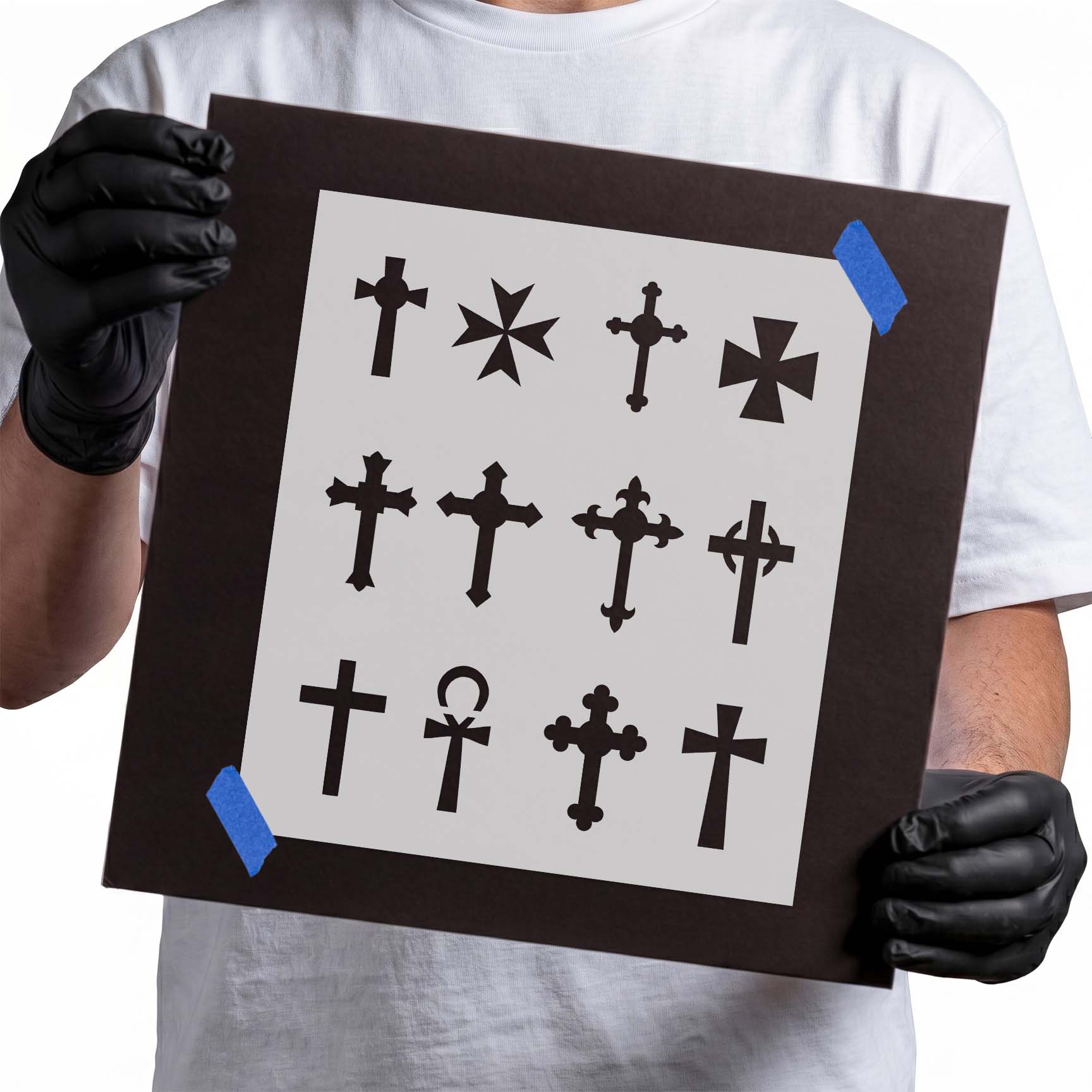 Crosses Stencil