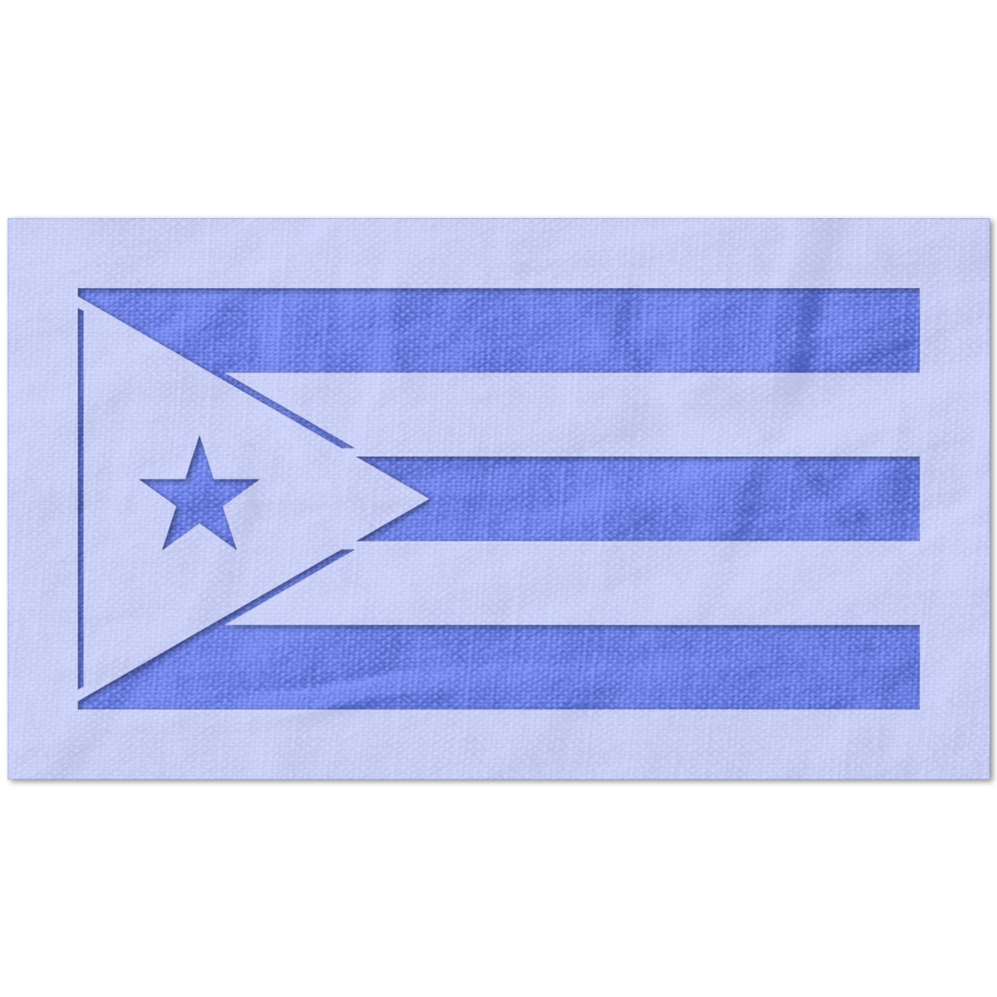 Cuban Flag Stencil