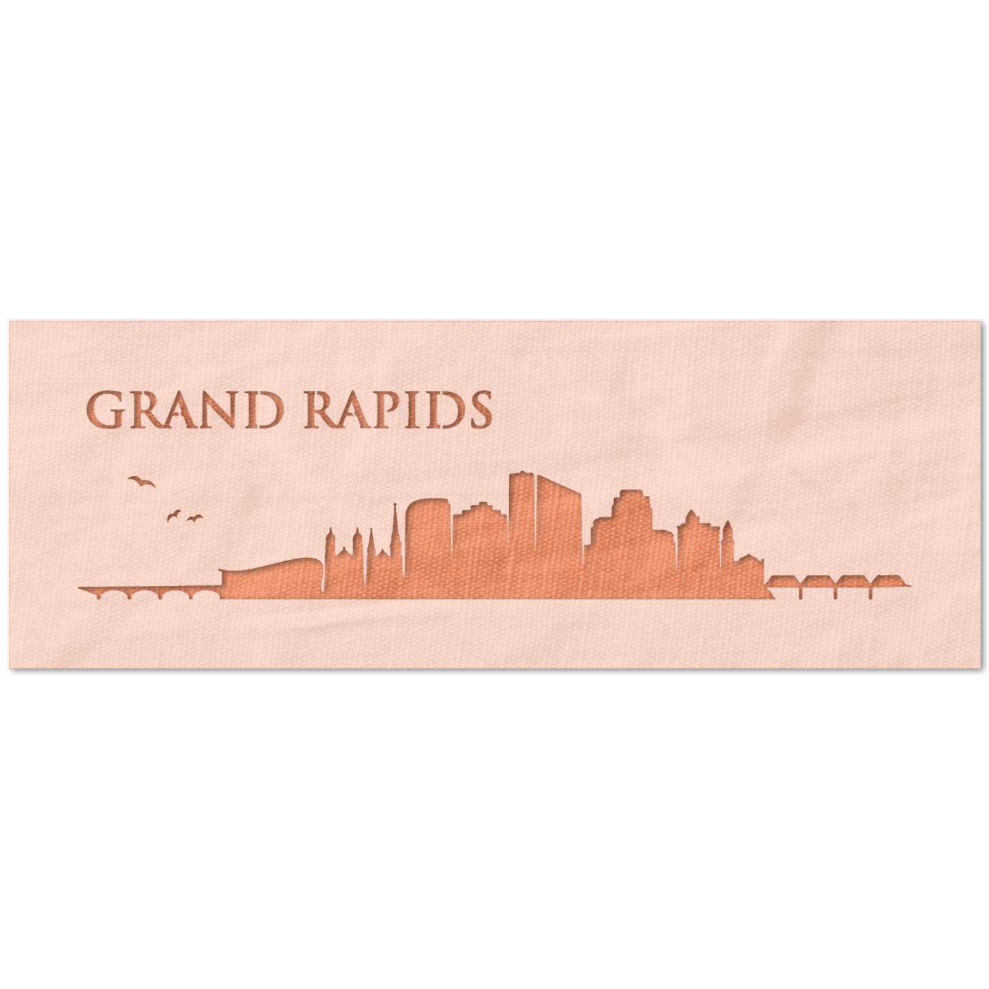 Grand Rapids Skyline Stencil