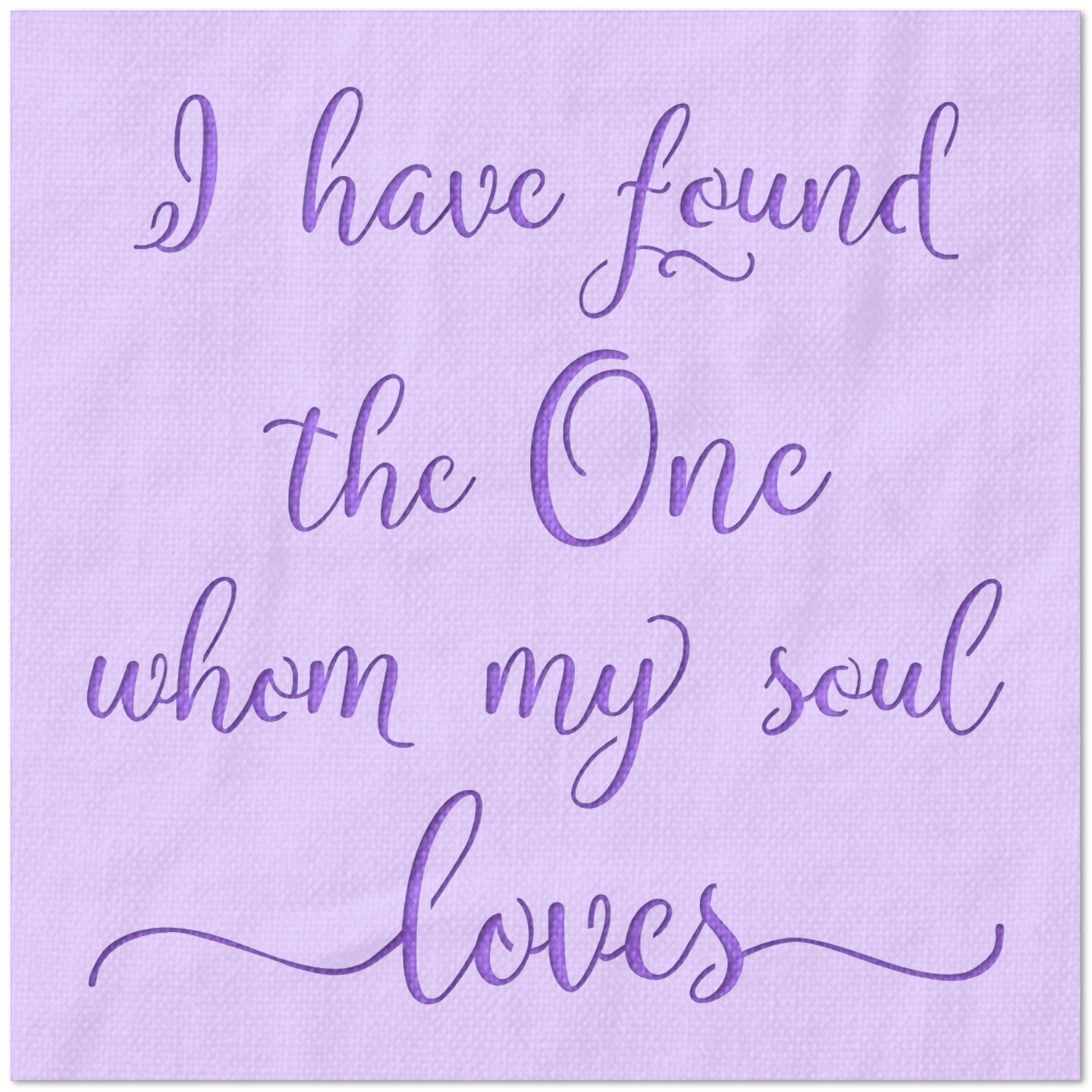 I Have Found the One Whom My Soul Loves Stencil