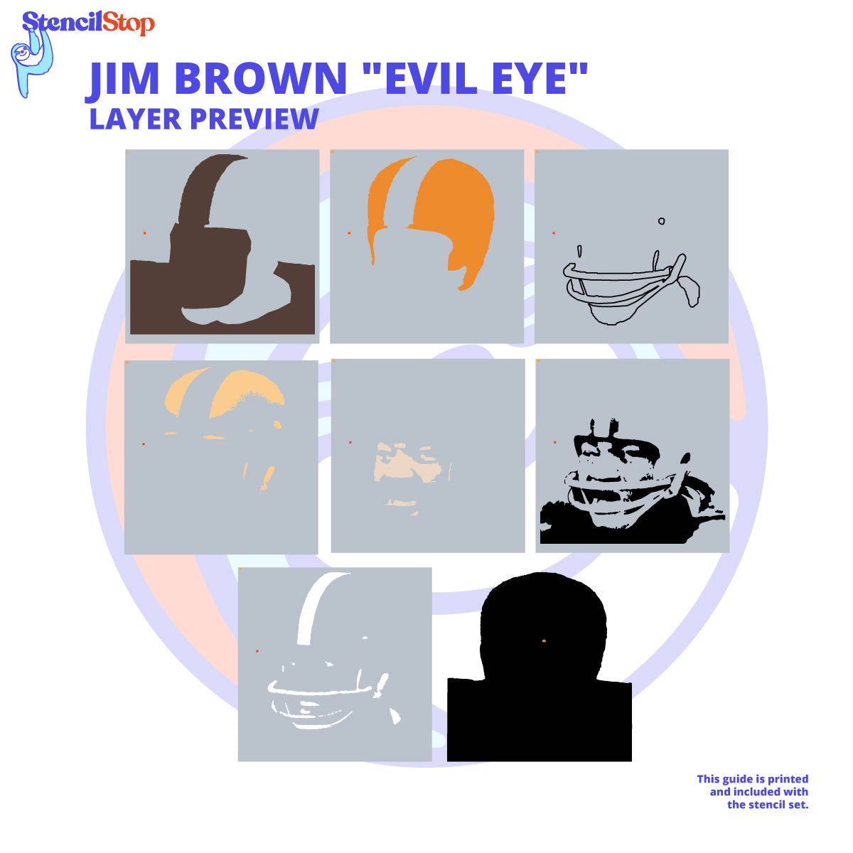 Jim Brown Stencil Layer Preview