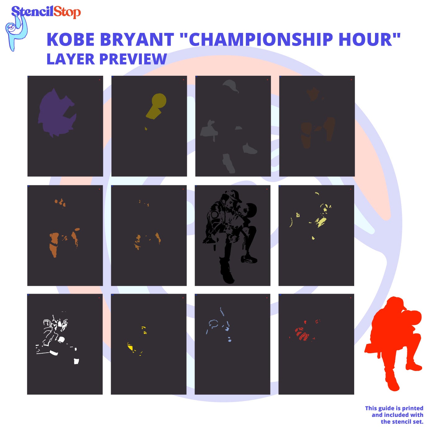 Kobe Bryant "Championship Hours" Layered Stecil Preview