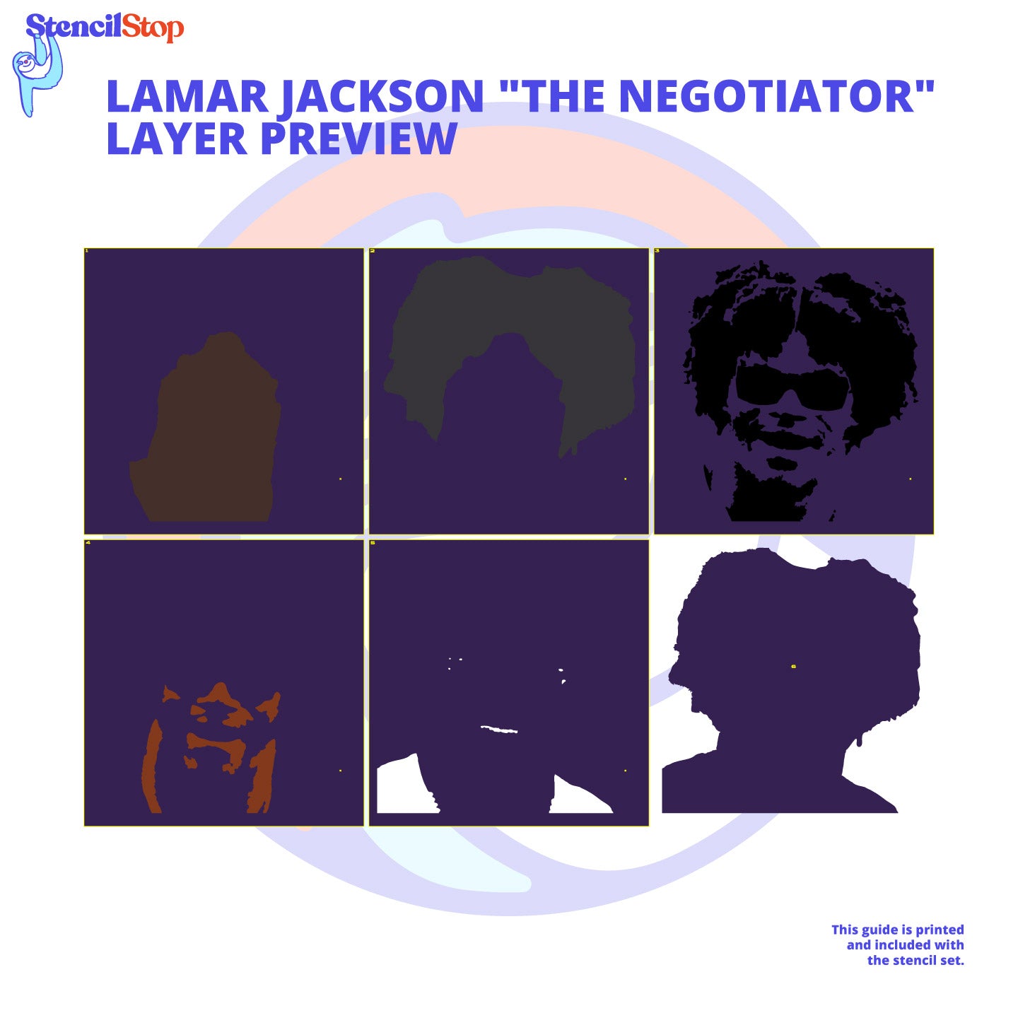 Lamar Jackson Stencil Layer Preview
