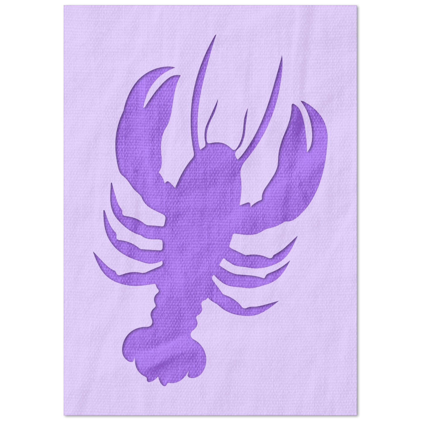 Simple Lobster Stencil