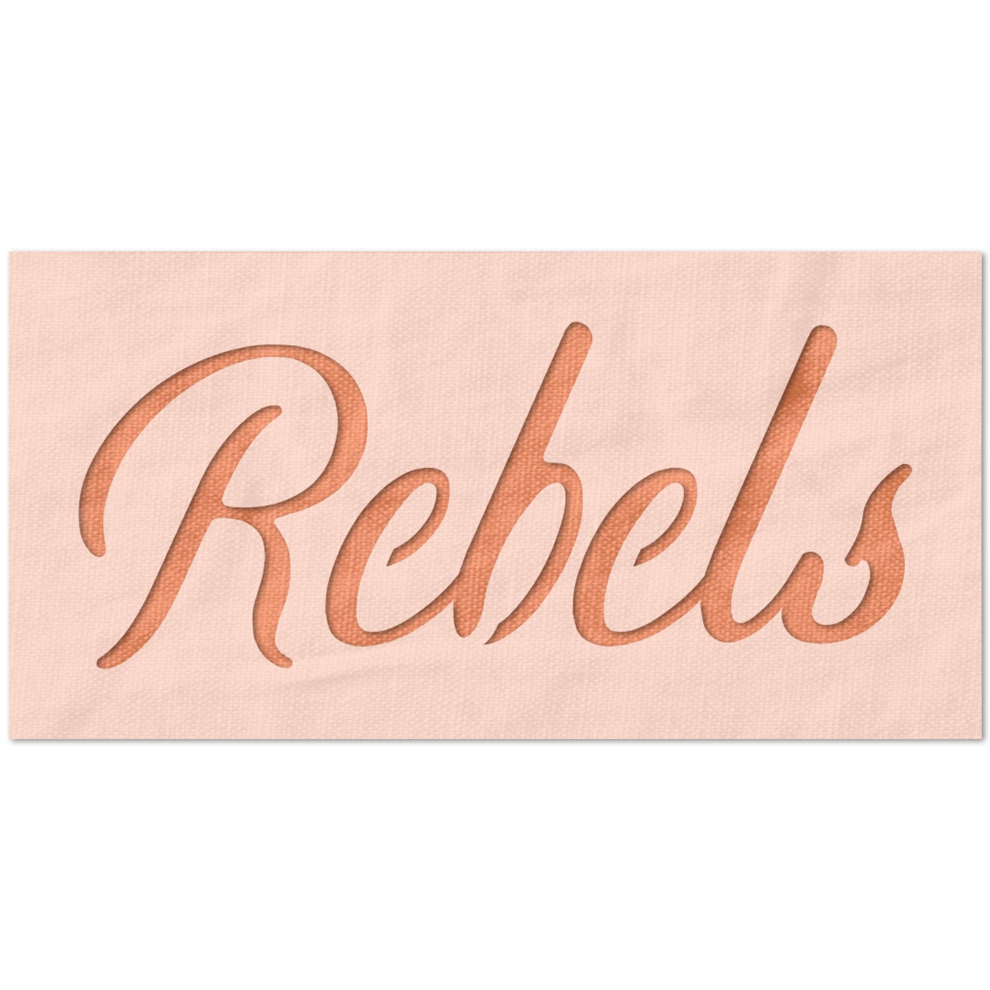 Mascot Rebels Stencil