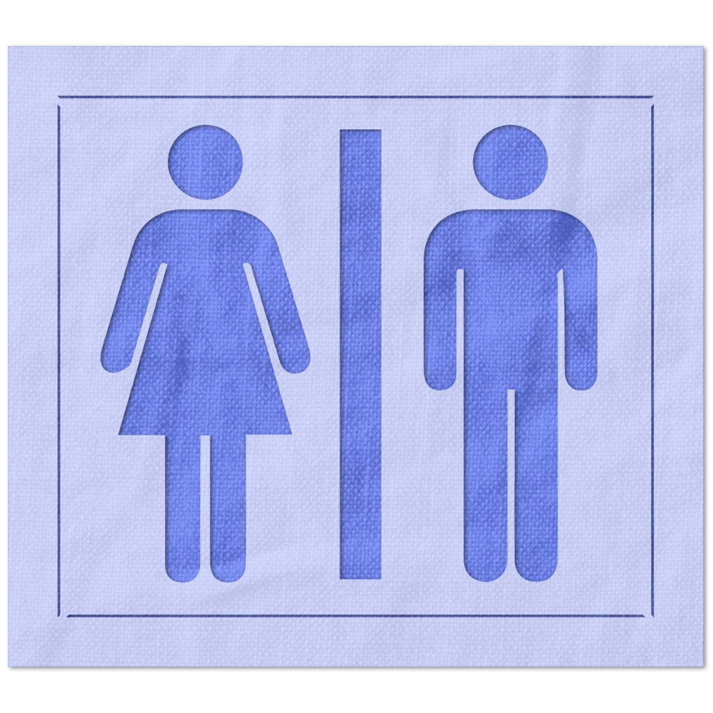 Men's & Women's Bathroom Stencil