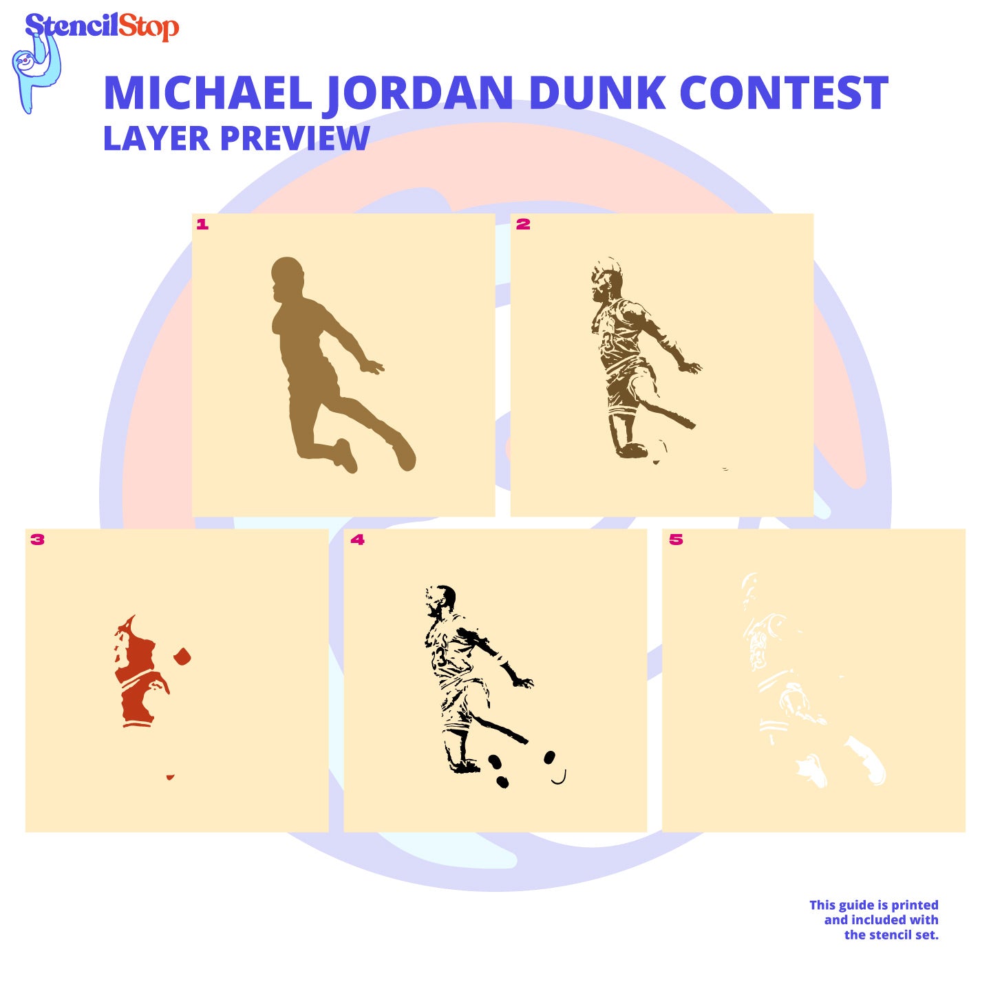 Michael Jordan "Dunk Contest" Layered Stencil Preview