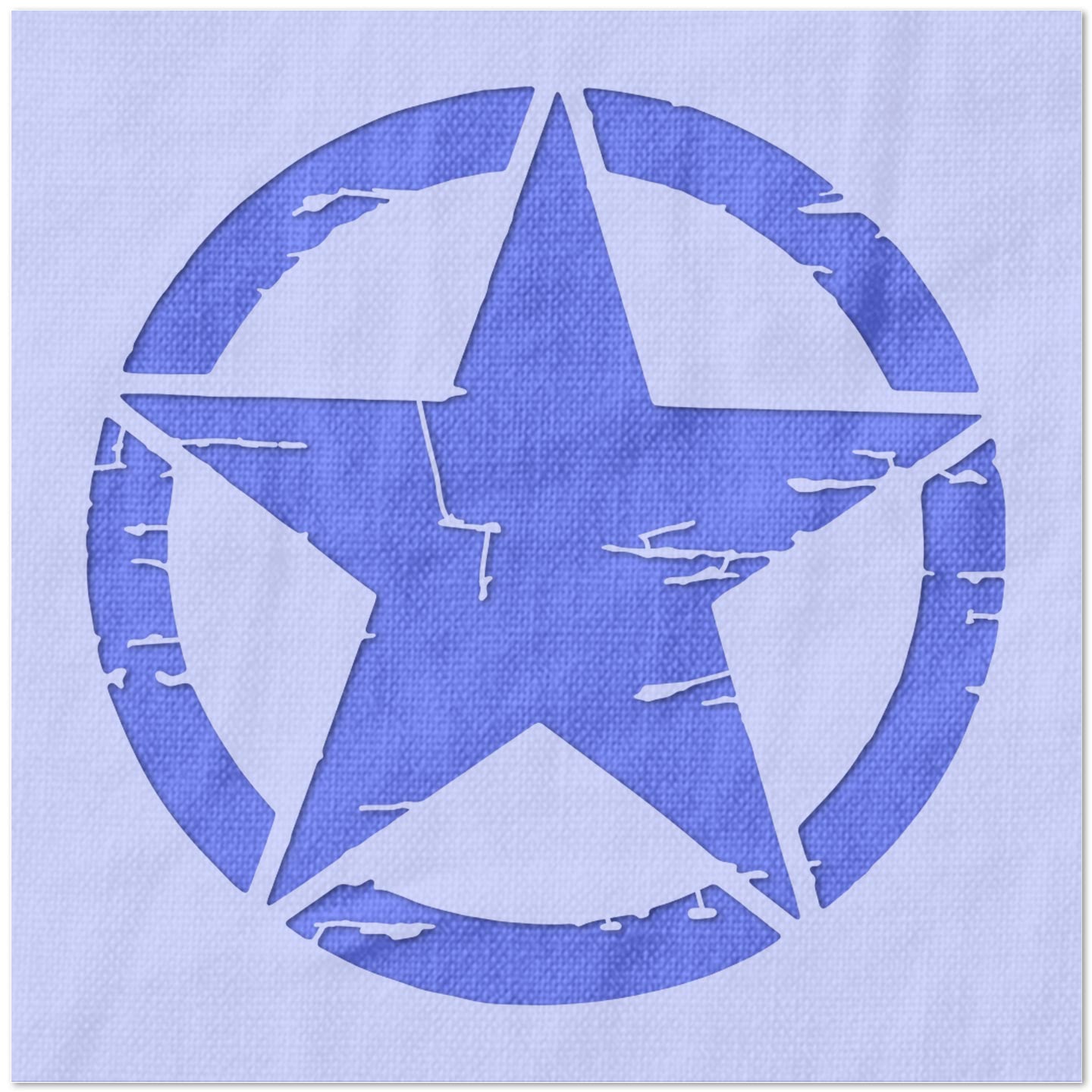 Distressed Military Star Stencil