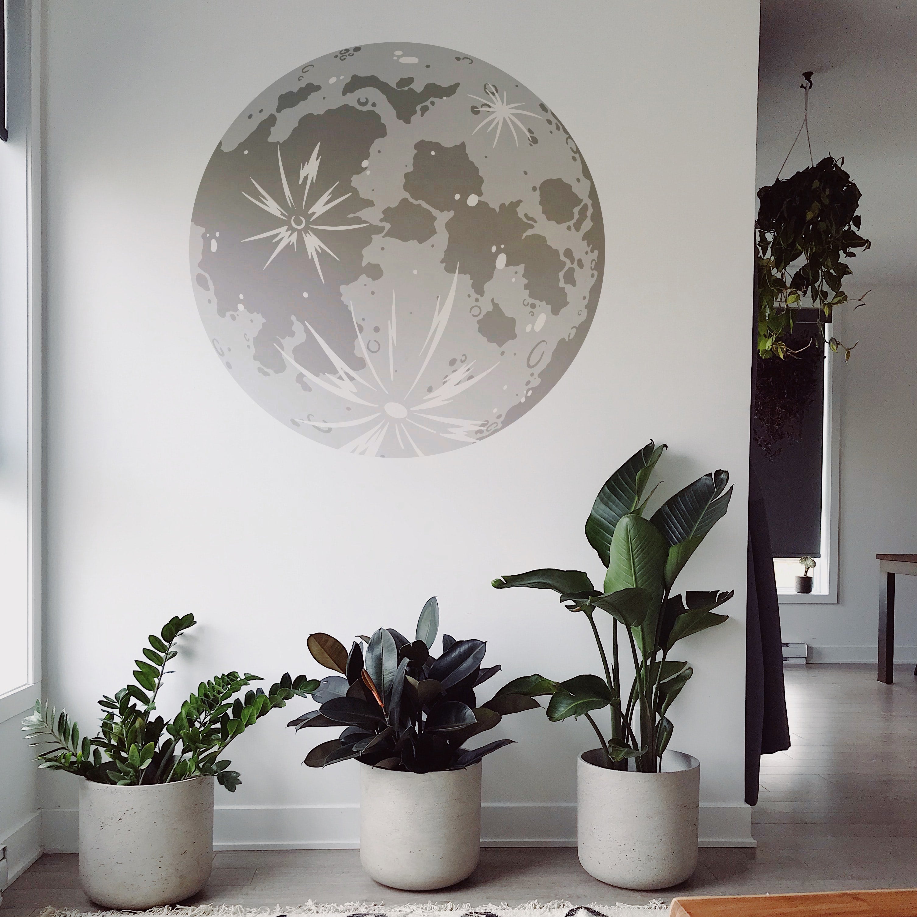 Conjunto de plantillas para murales de pared de luna llena