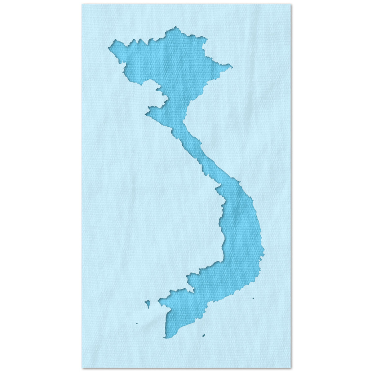Vietnam Outline Stencil