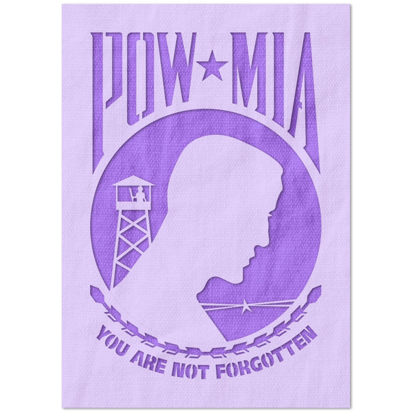 POW MIA Flag Stencil