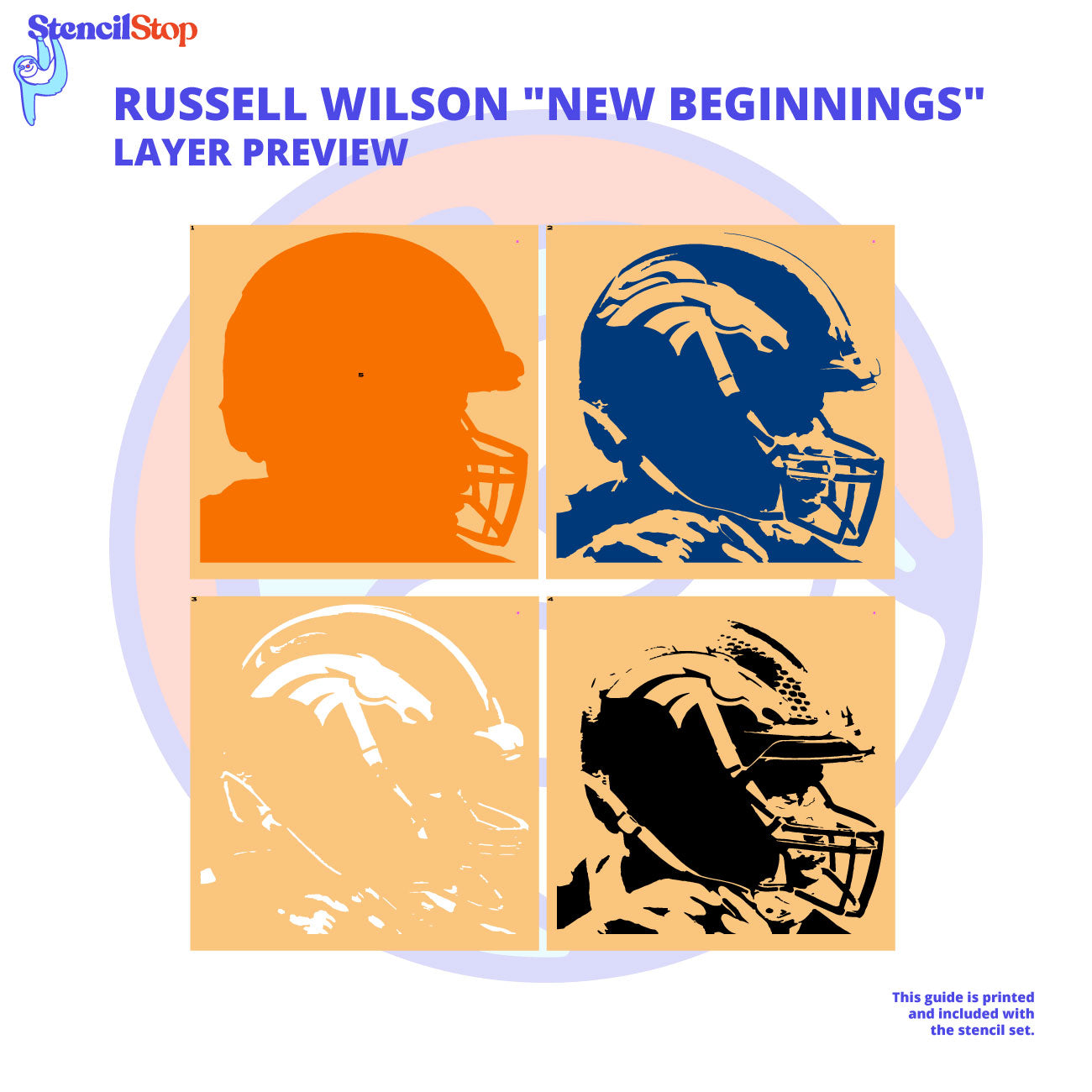 Russell Wilson Stencil Layer Preview