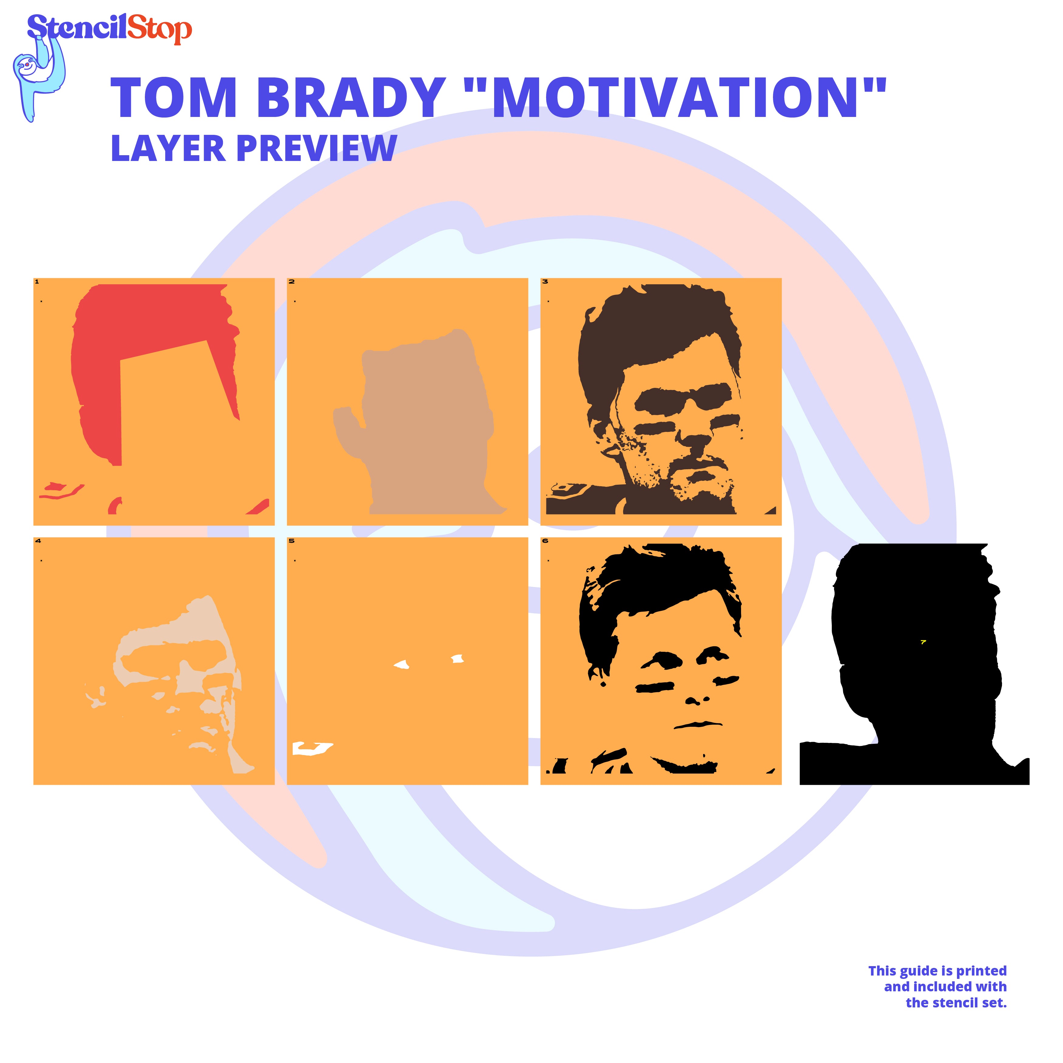 Tom Brady Stencil Layer Preview