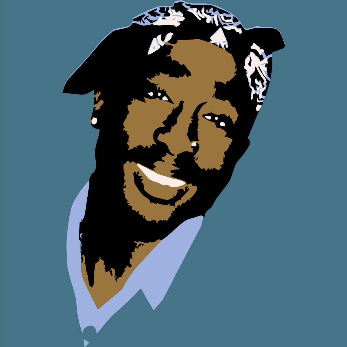 Tupac Color Stencil