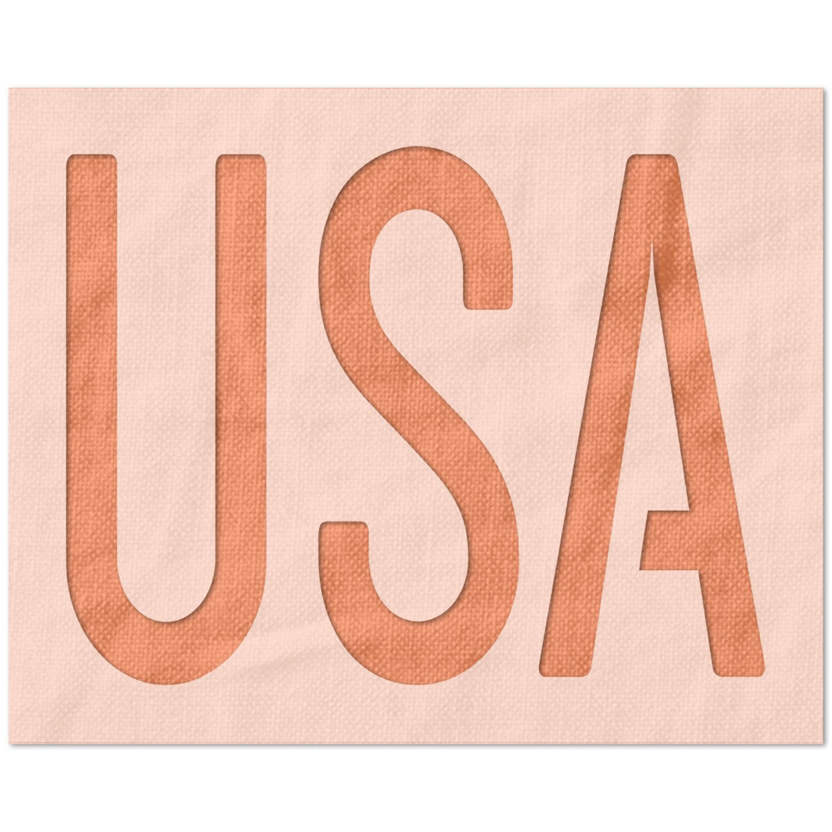 USA Text Stencil