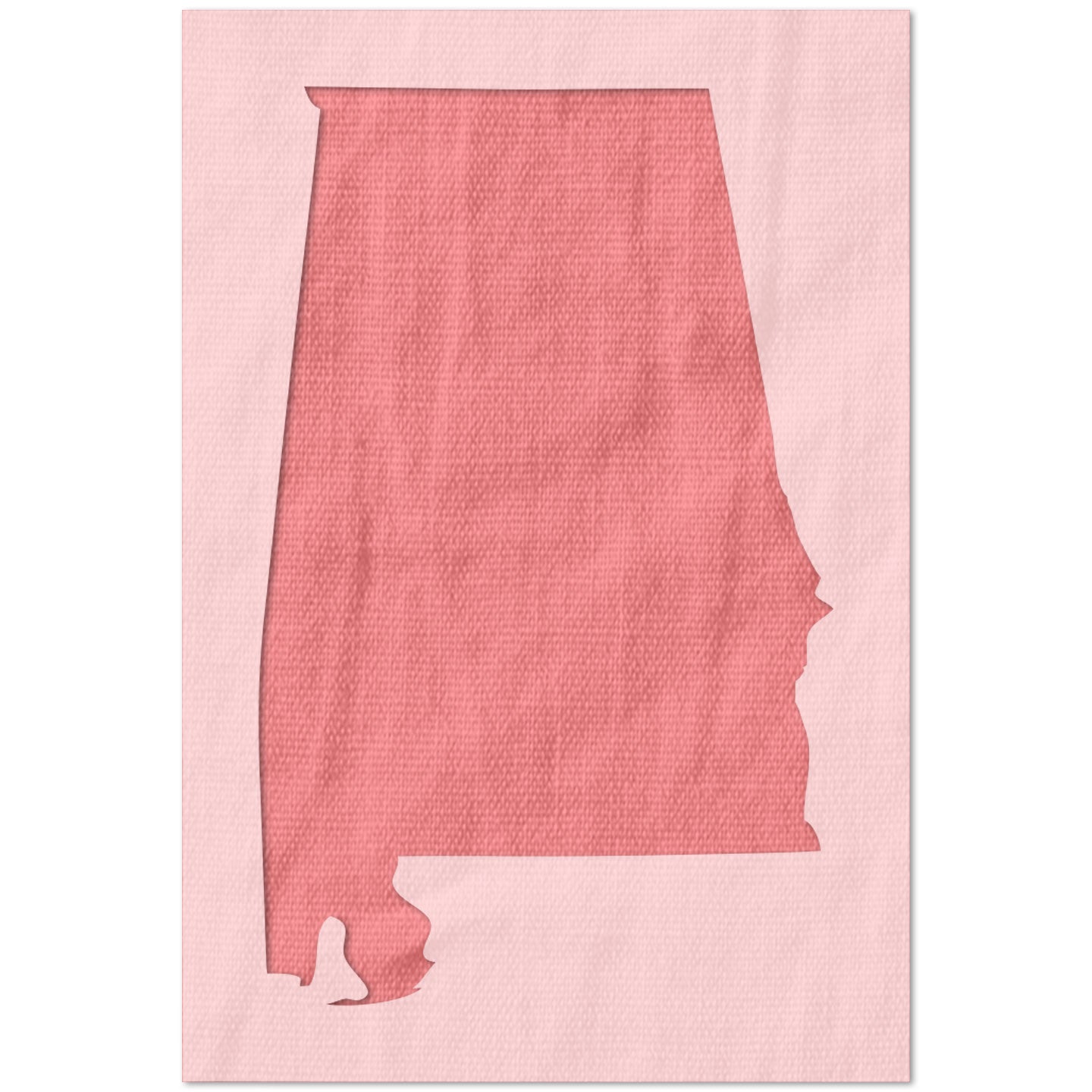 Alabama State Outline Stencil