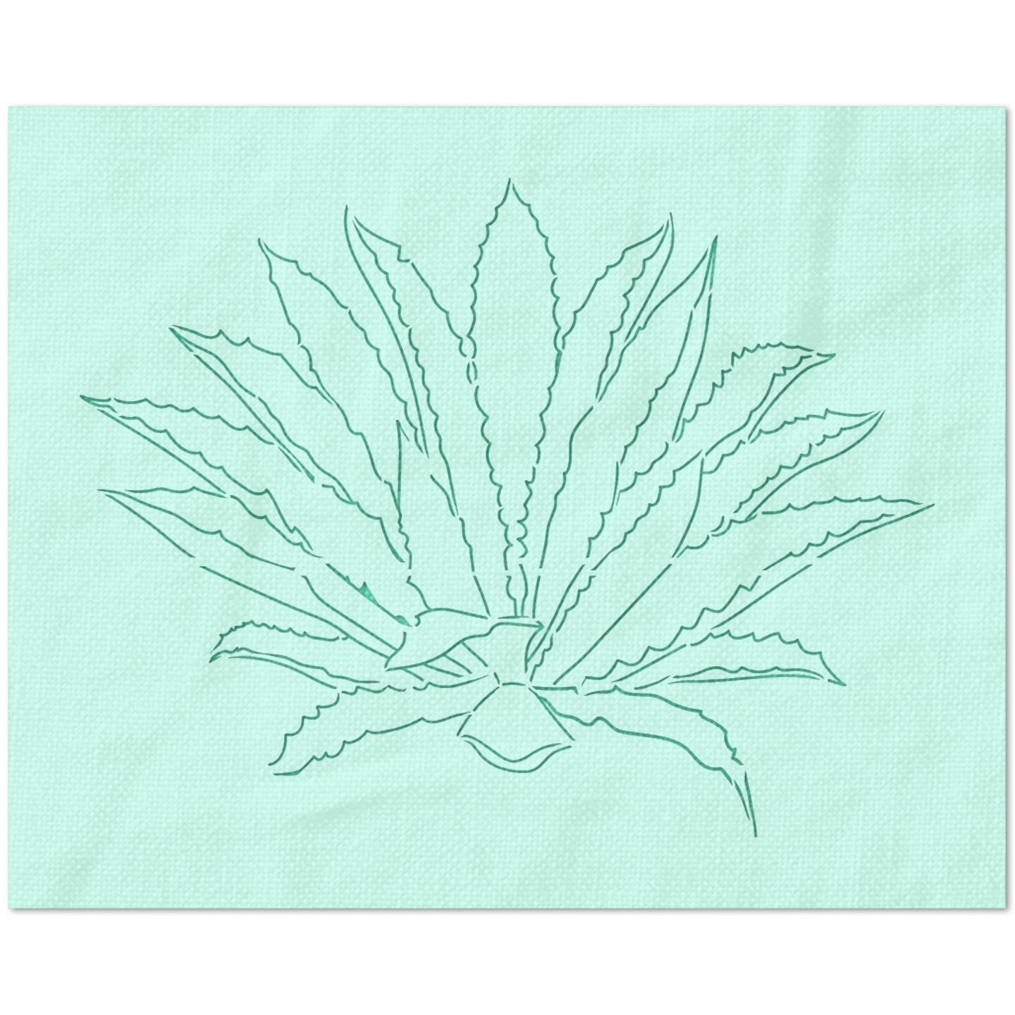 aloe vera plant stencil
