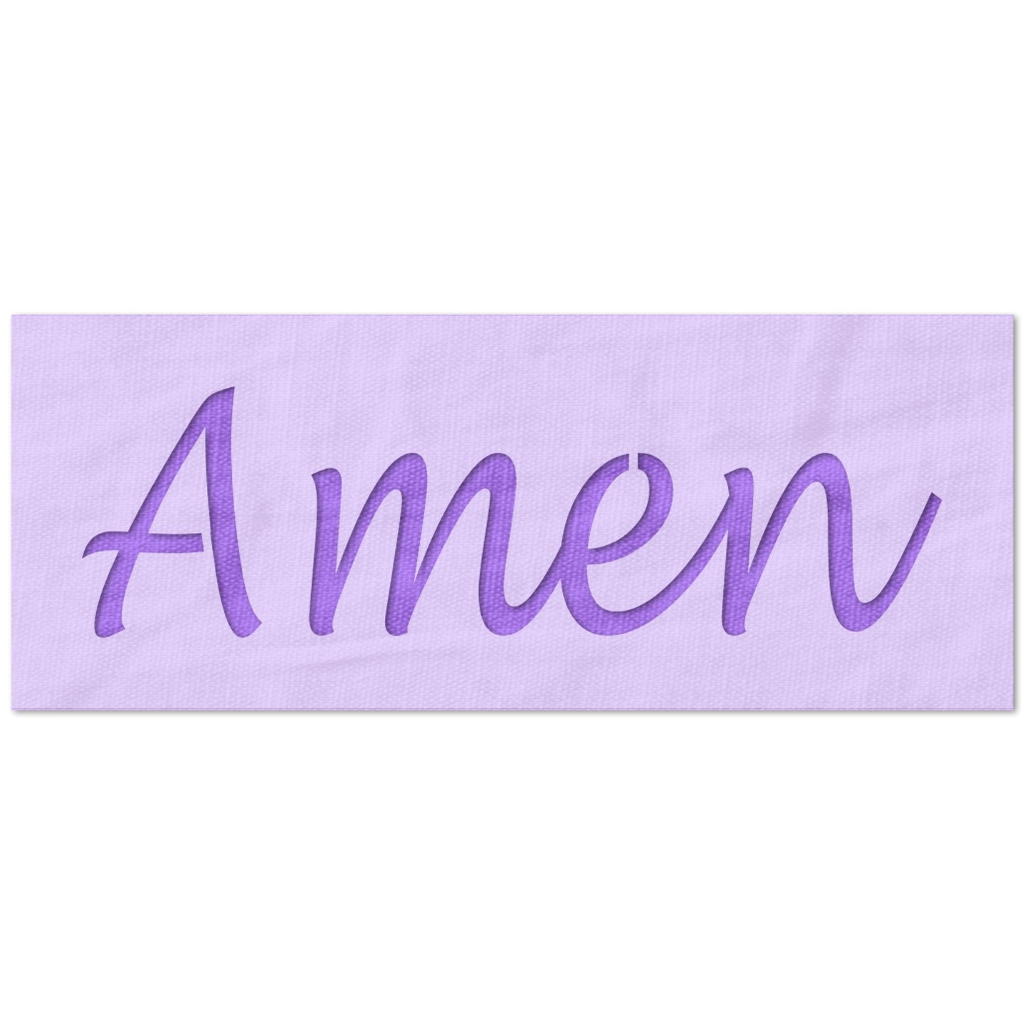 Amen Script Stencil
