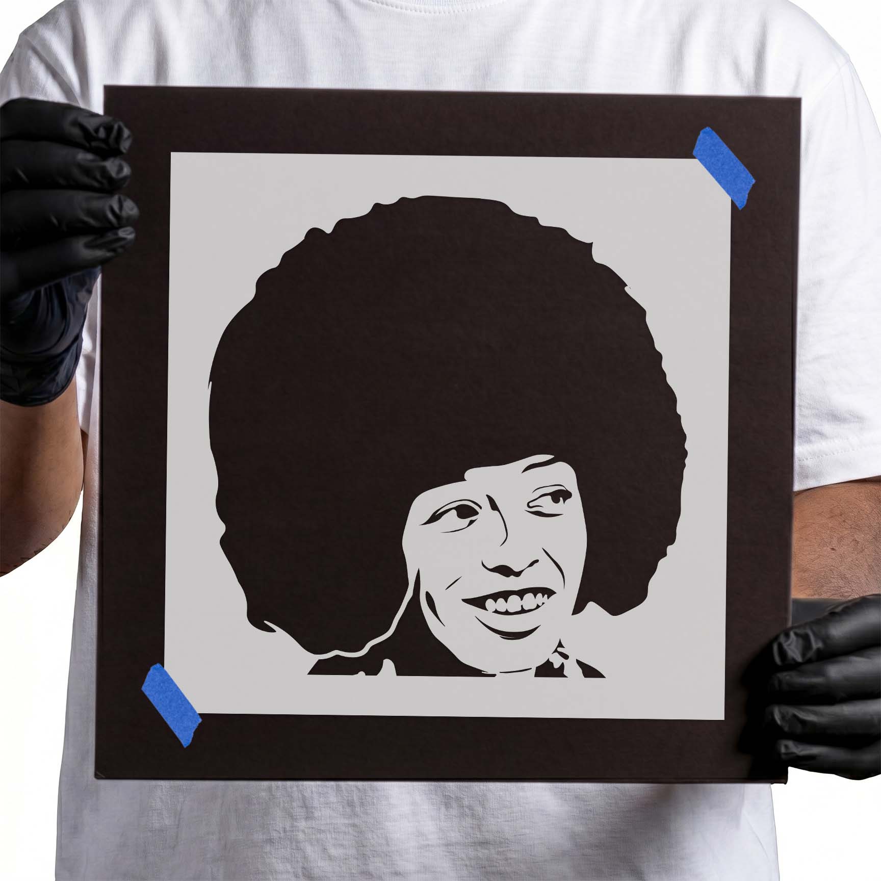 Angela Davis Stencil
