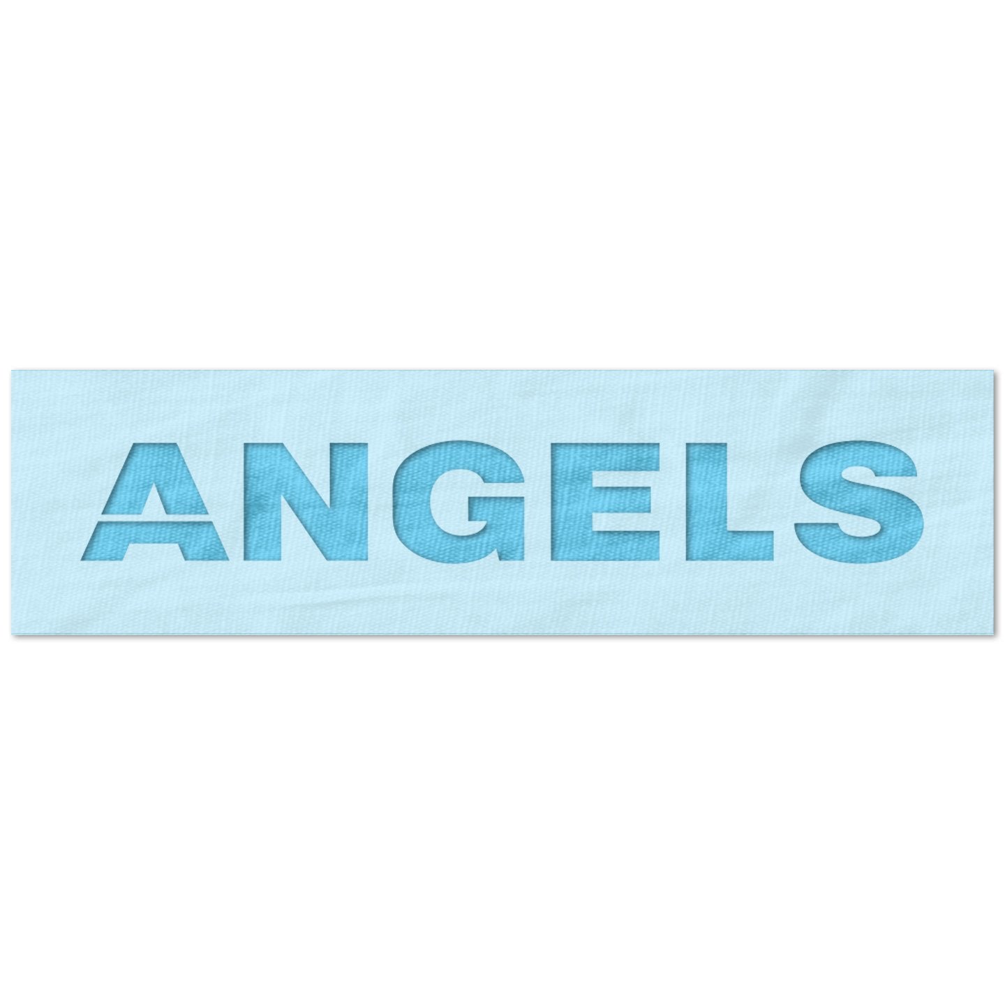 Angels Text Stencil