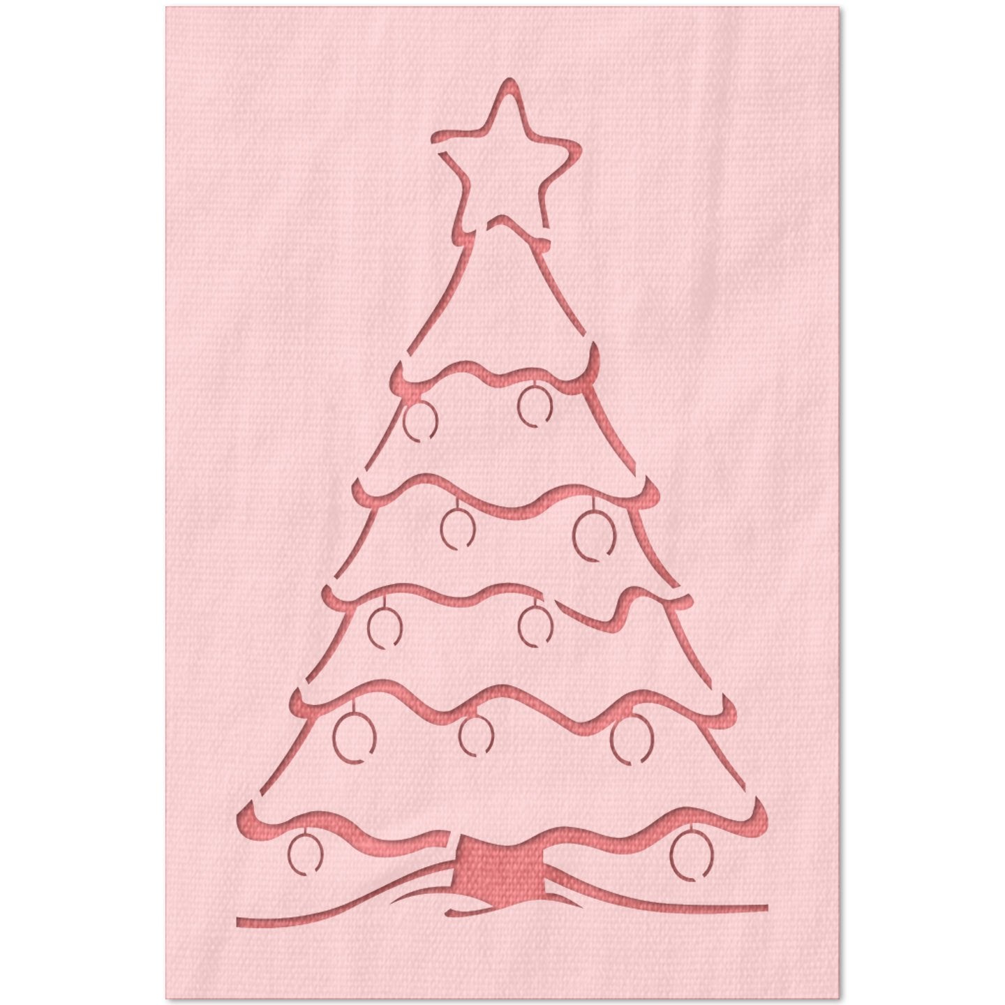 Animated Christmas Tree Stencil