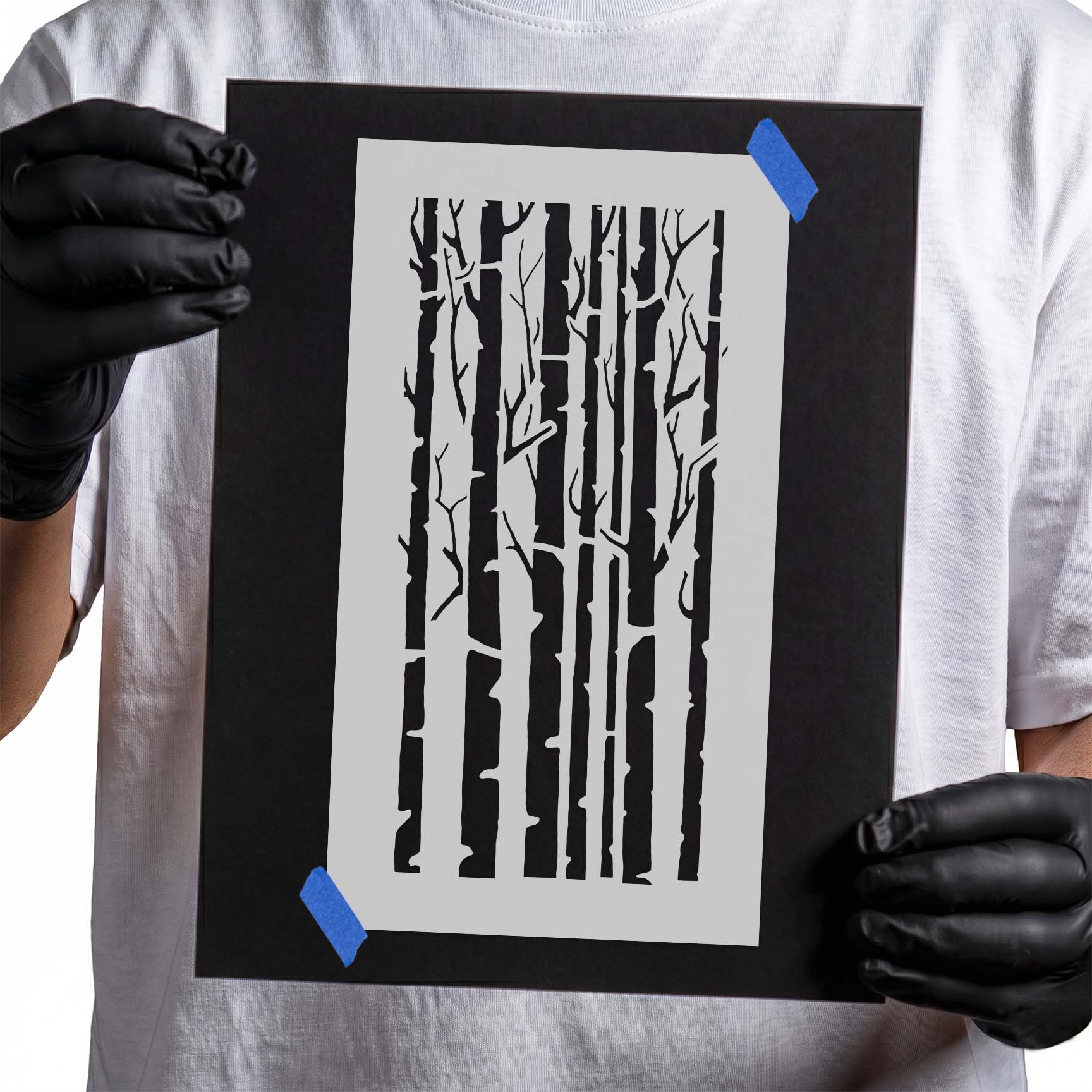 Aspen Trees Pattern Stencil | Stencil Stop