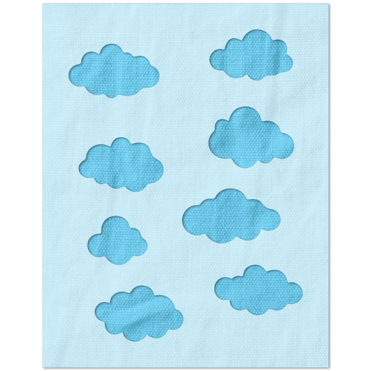 Assorted Clouds Stencil