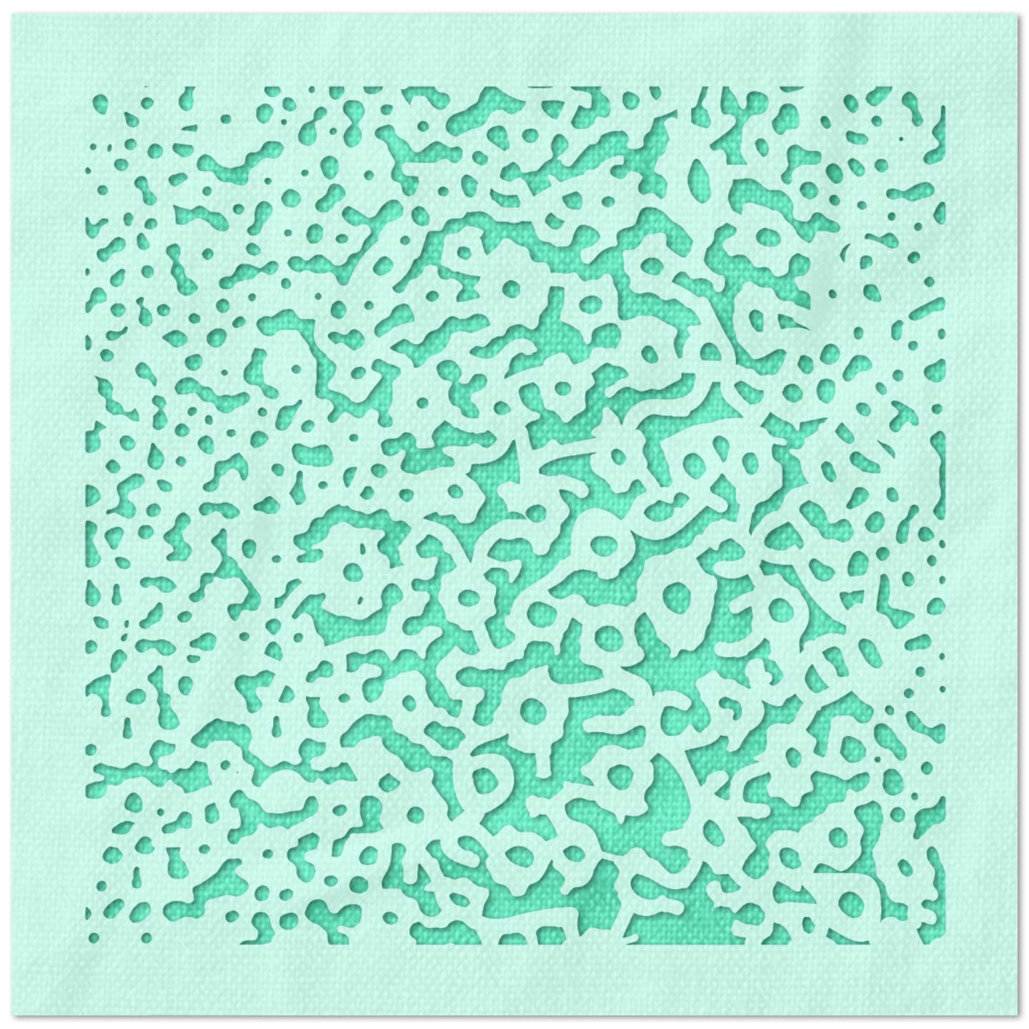 Asymmetrical Dot Cluster Pattern Stencil