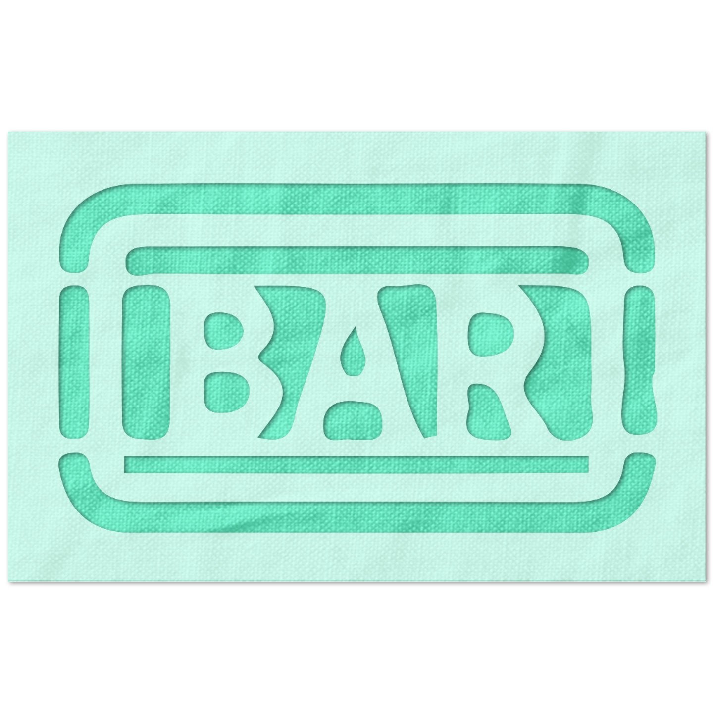 Bar Slots Symbol Stencil