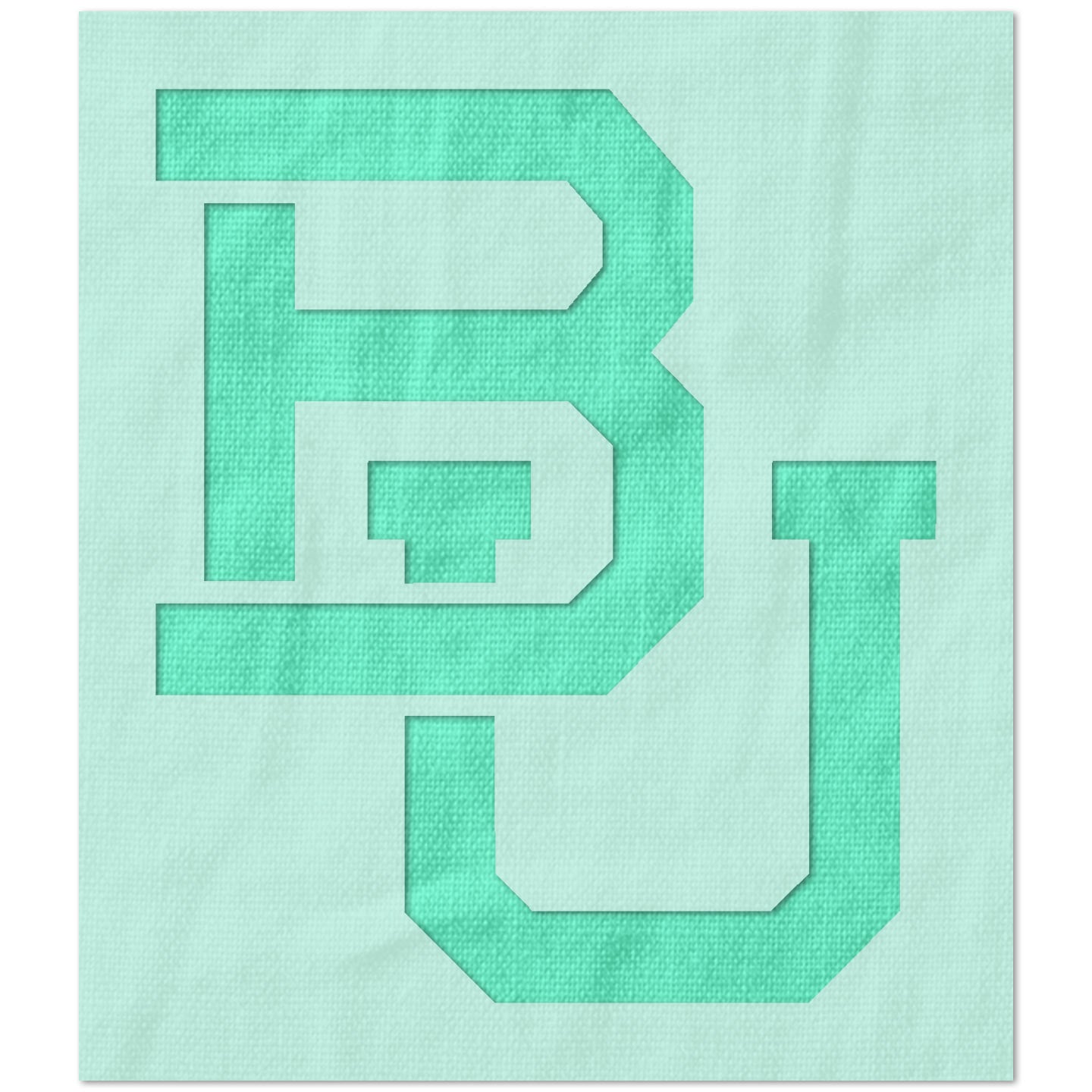 Baylor Bears BU Logo Stencil