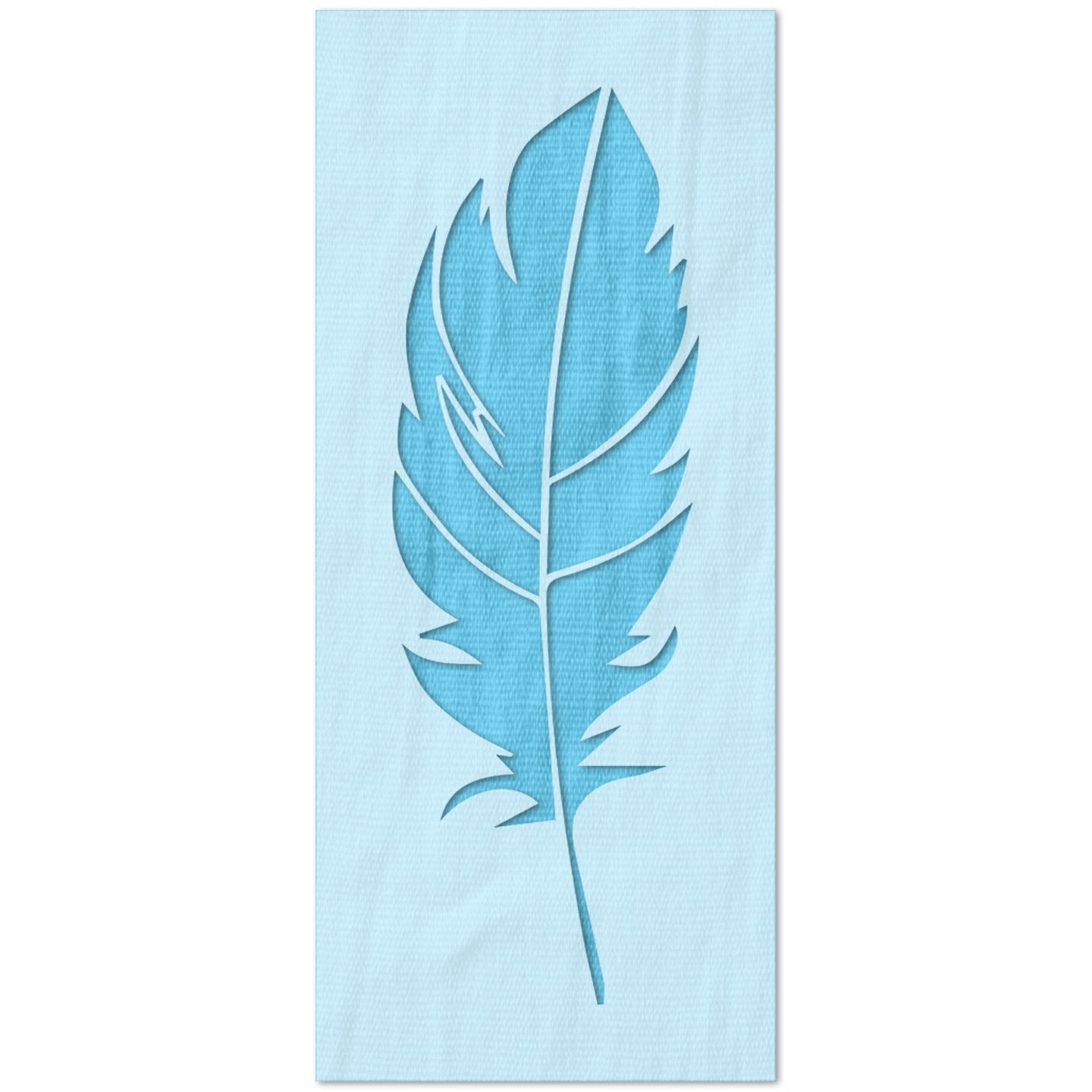 Beautiful Feather Stencil