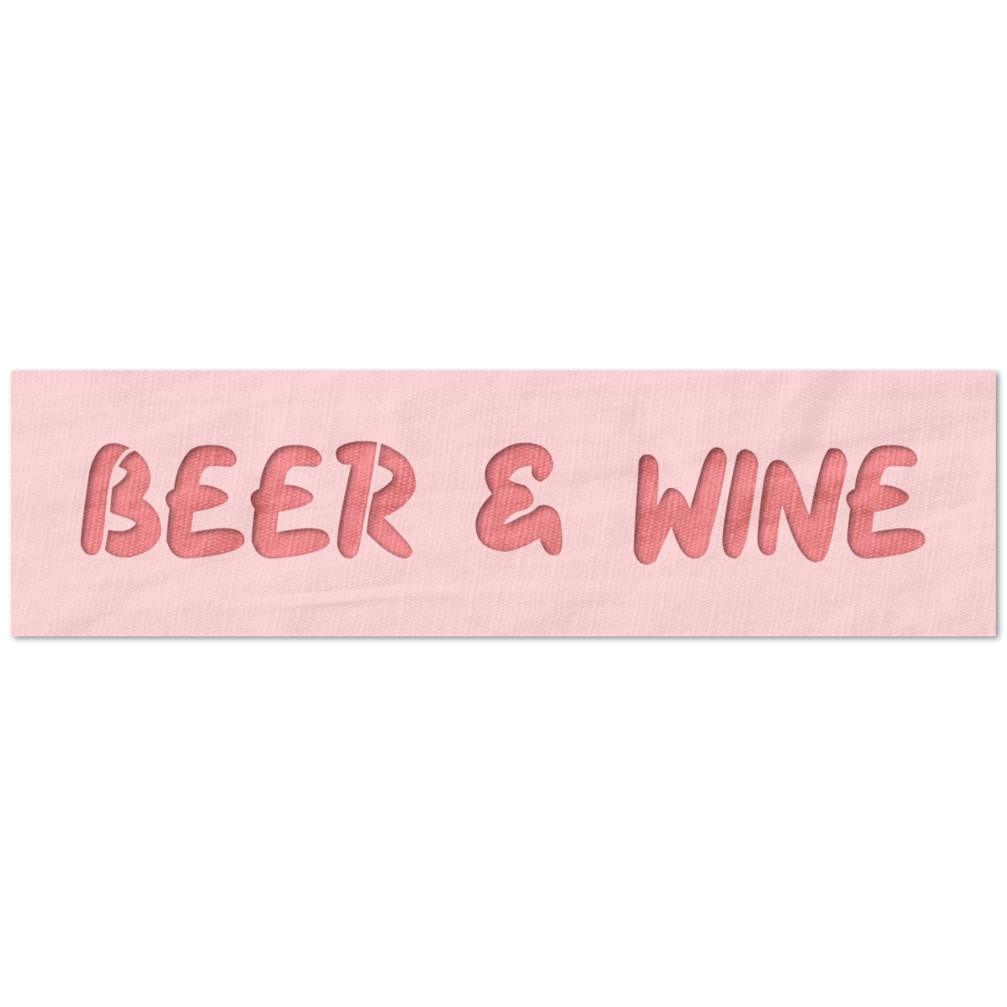 Beer and Wine Stencil