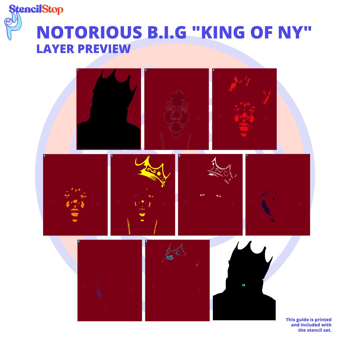 Notorious B.I.G Stencil Layer Preview