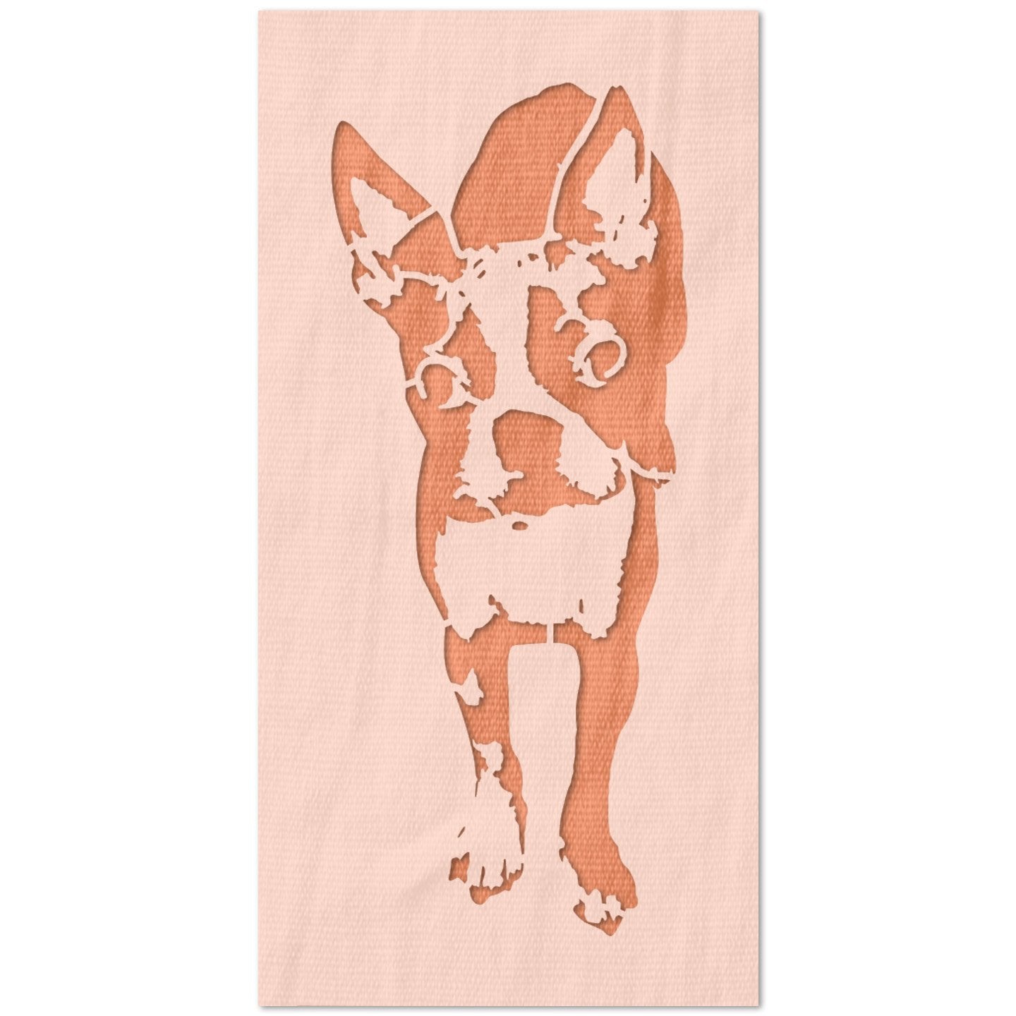 Boston Terrier Stencil