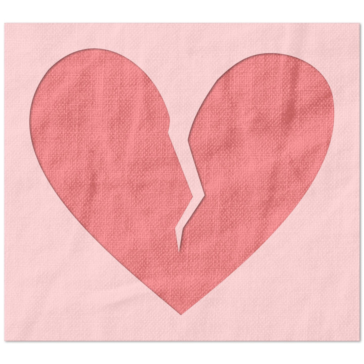 Breaking Heart Stencil