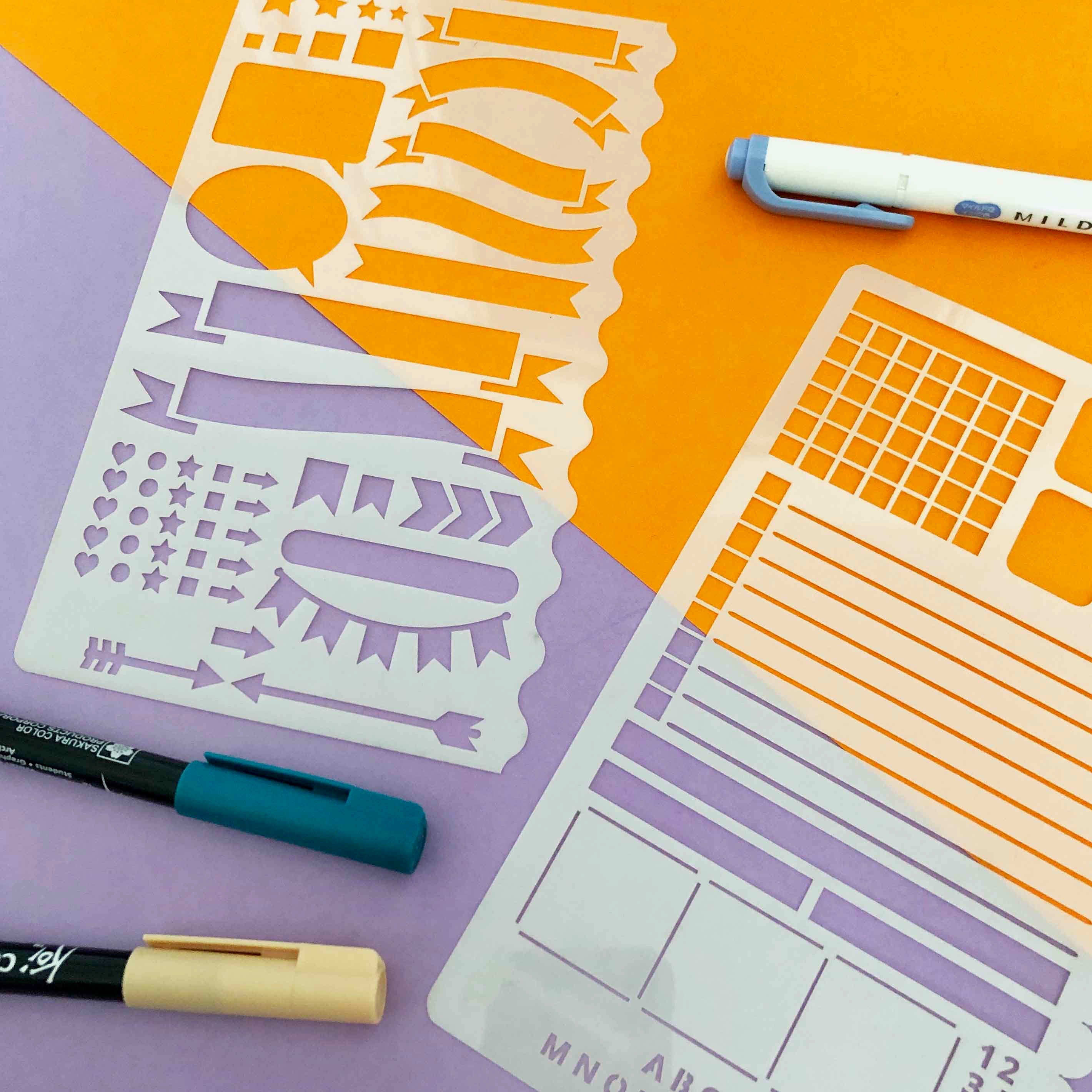 Journal Stencil Planner, Planner Accessories, Journal Kit Set