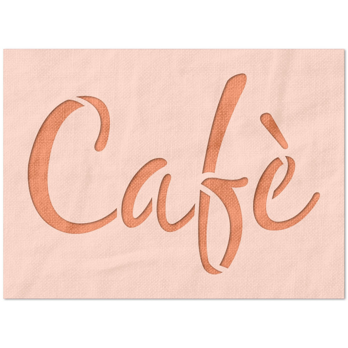 Cafe Sign Text Stencil