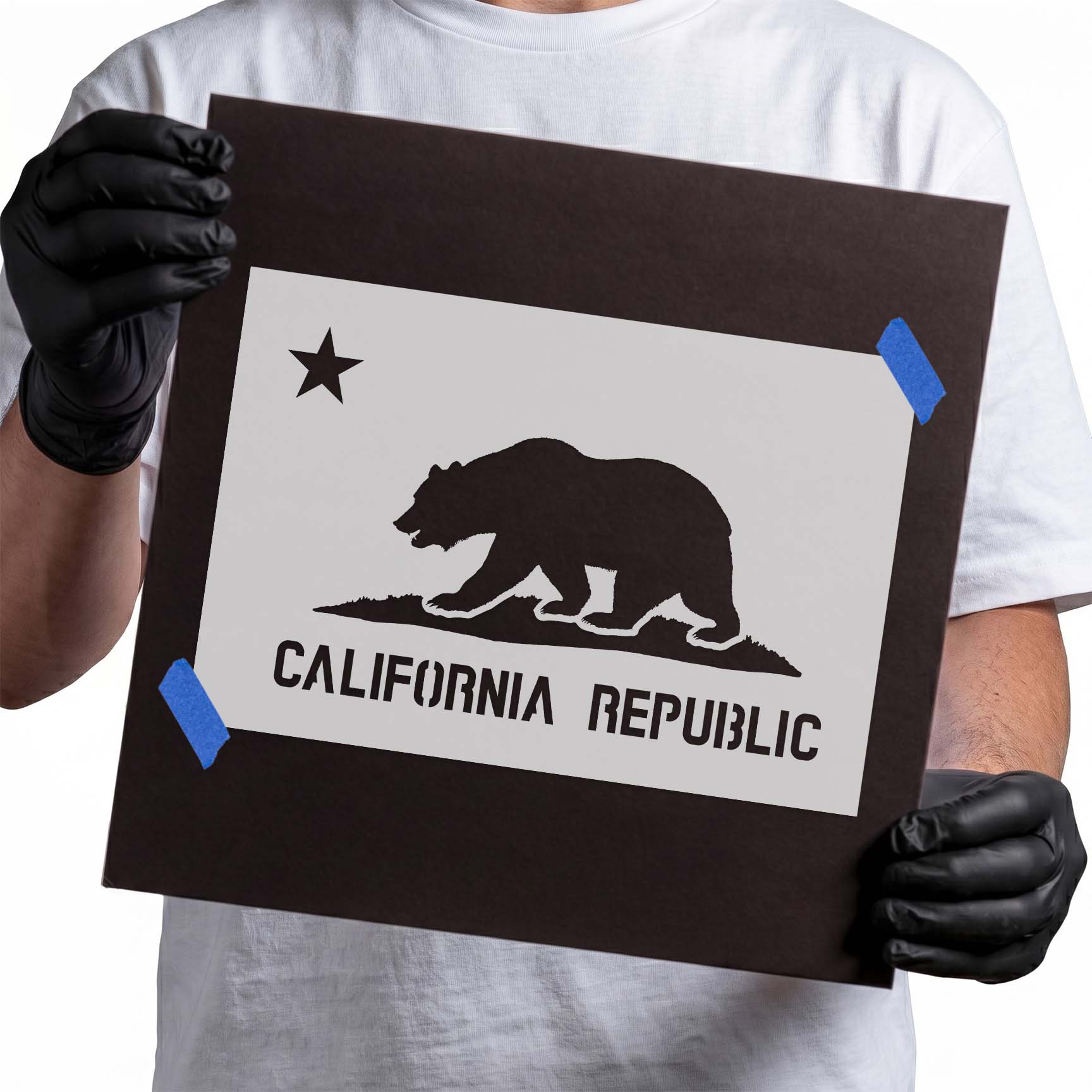 California State Flag Stencil