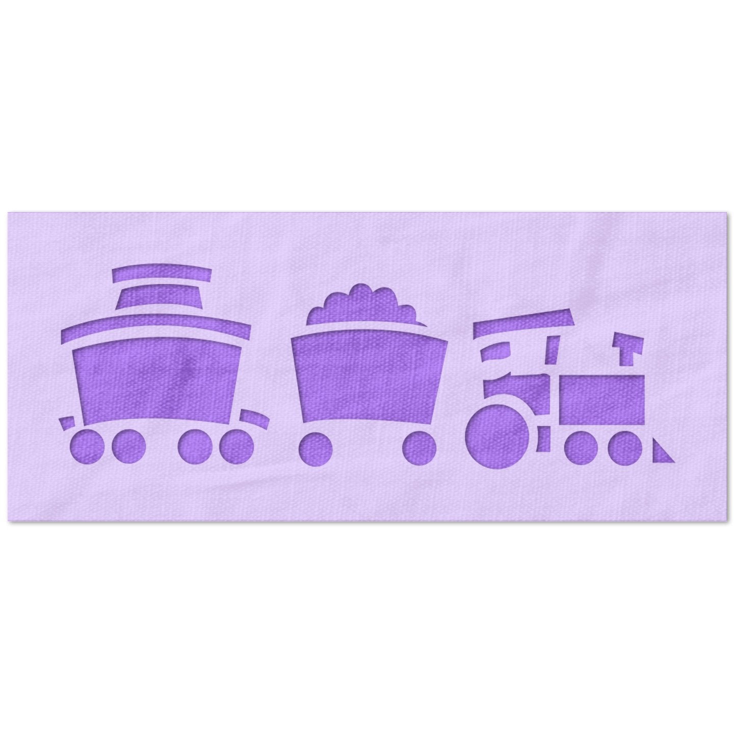 Cartoon Train Stencil