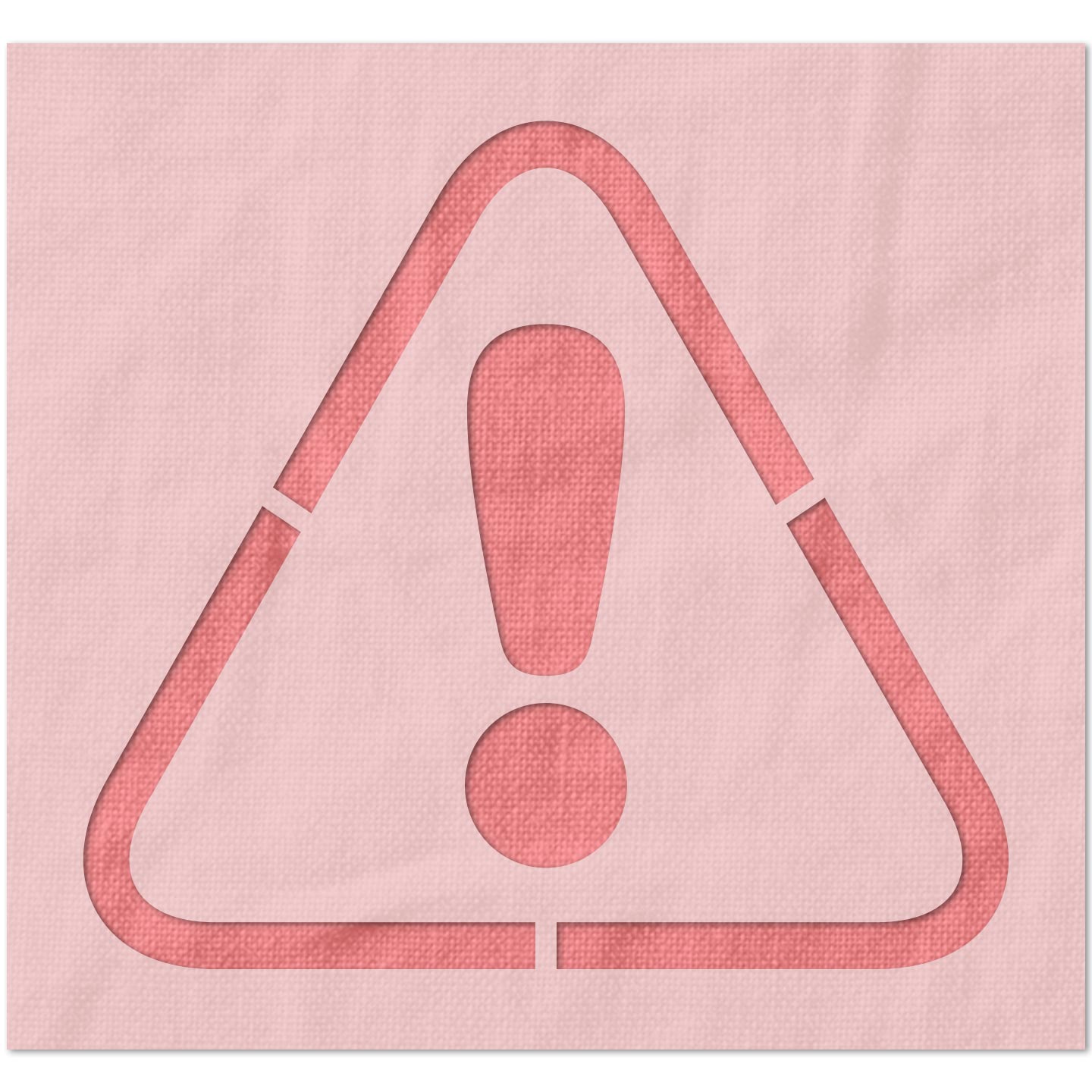 Caution Warning Symbol Stencil