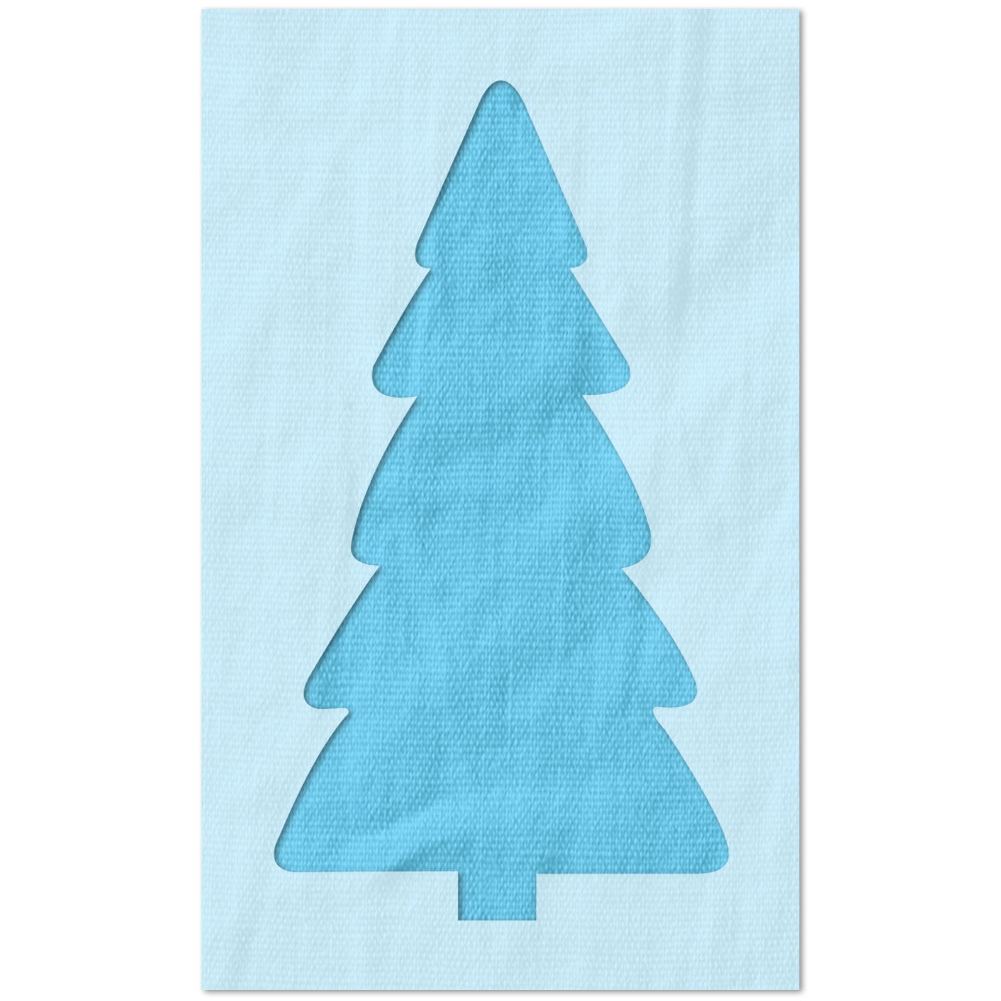 Rounded Christmas Tree Stencil