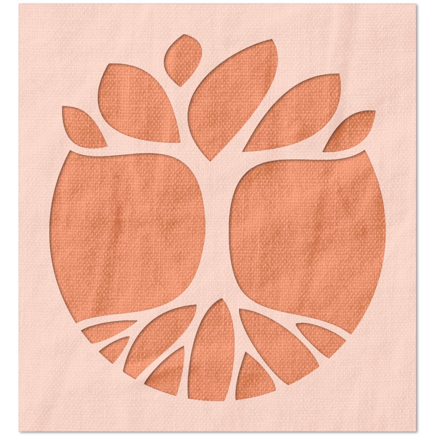 Circular Tree Stencil