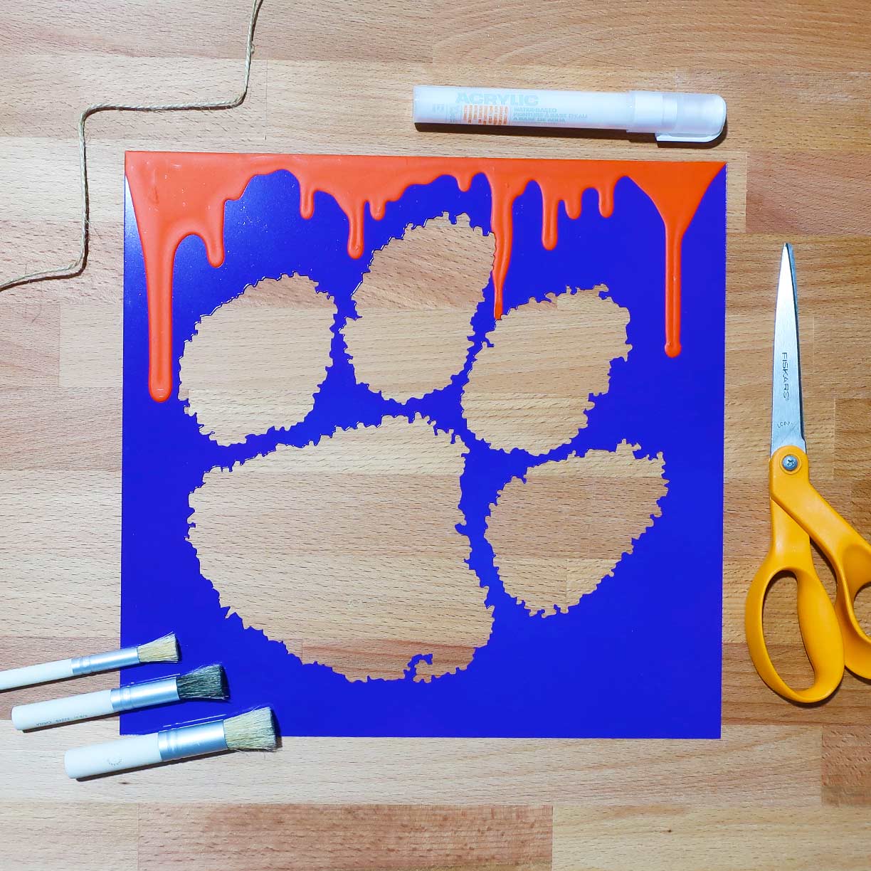 Clemson Stencil