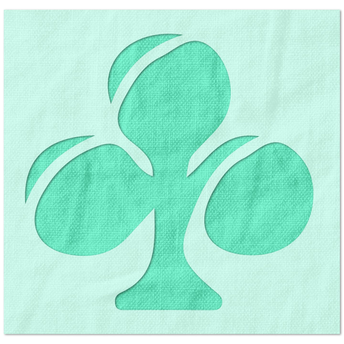 Club Suit Casino Symbol Stencil